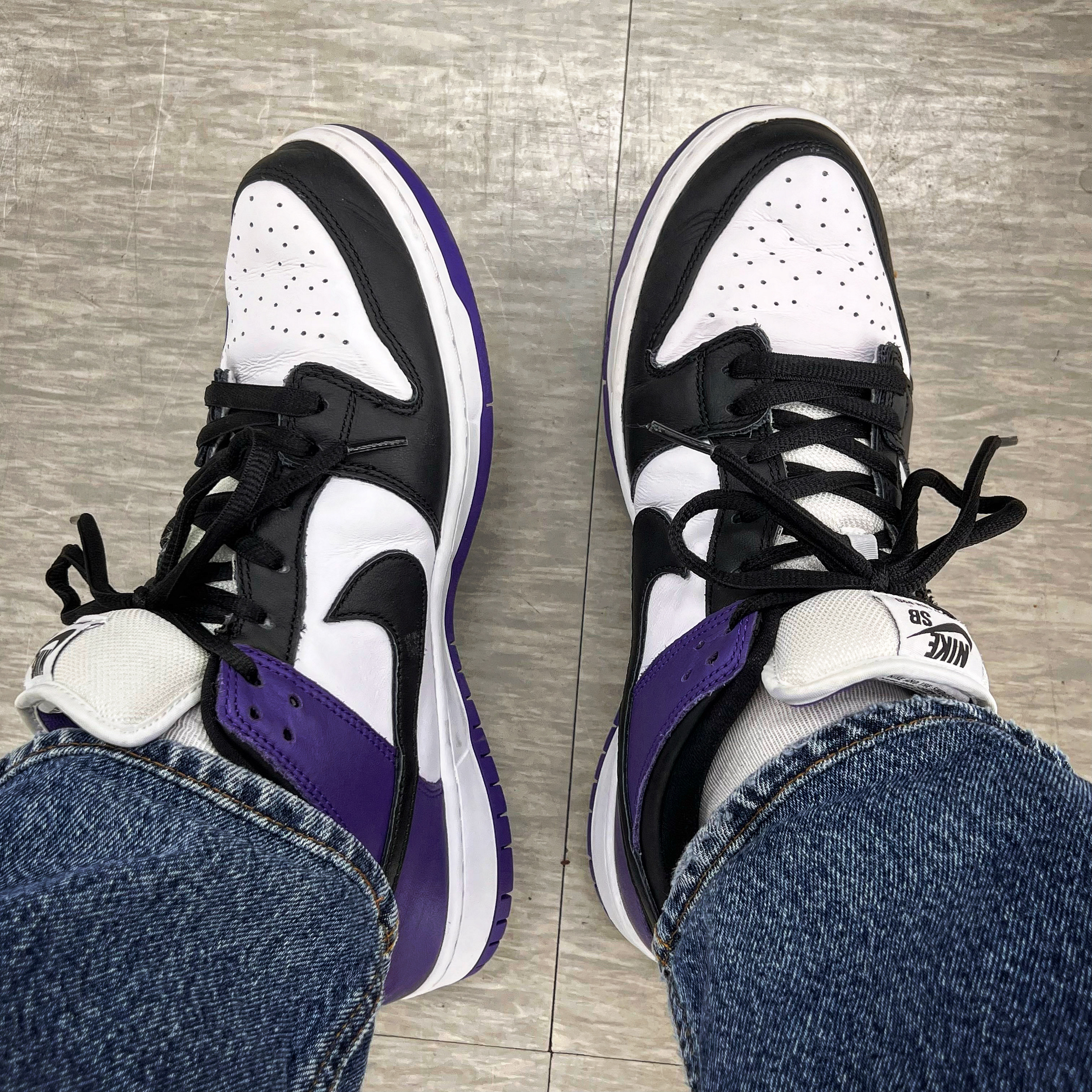 Nike SB Dunk Low Pro Court Purple 착용 스타일
