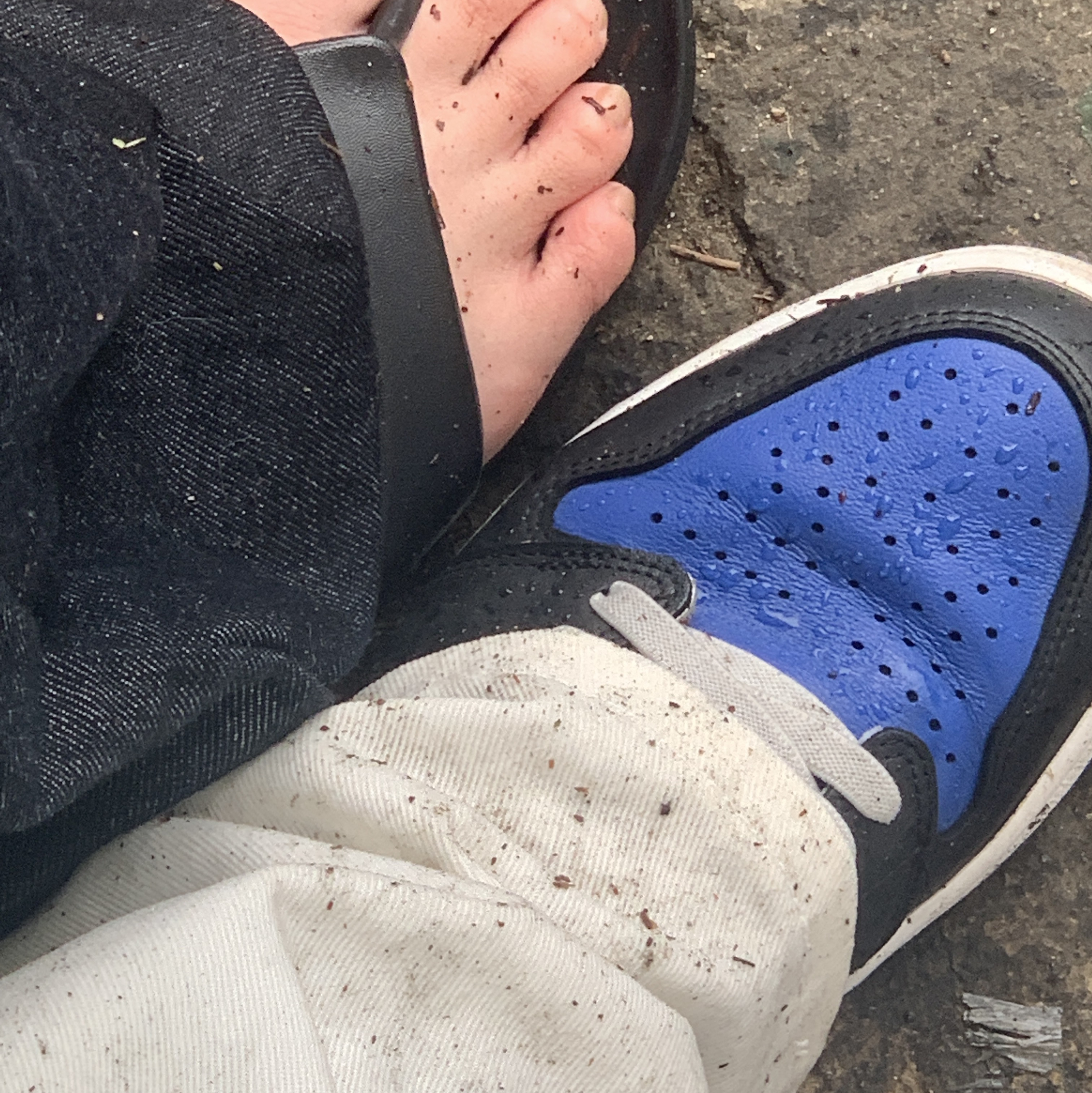 Jordan 1 Retro High OG Royal Toe 착용 스타일