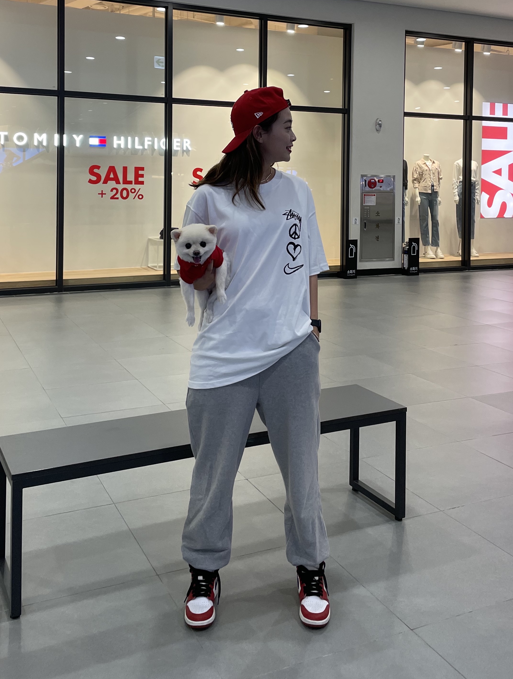 Jordan 1 Retro High OG Chicago 2015, (GS) Jordan 1 Retro High OG Chicago 2015 착용 스타일 - 4