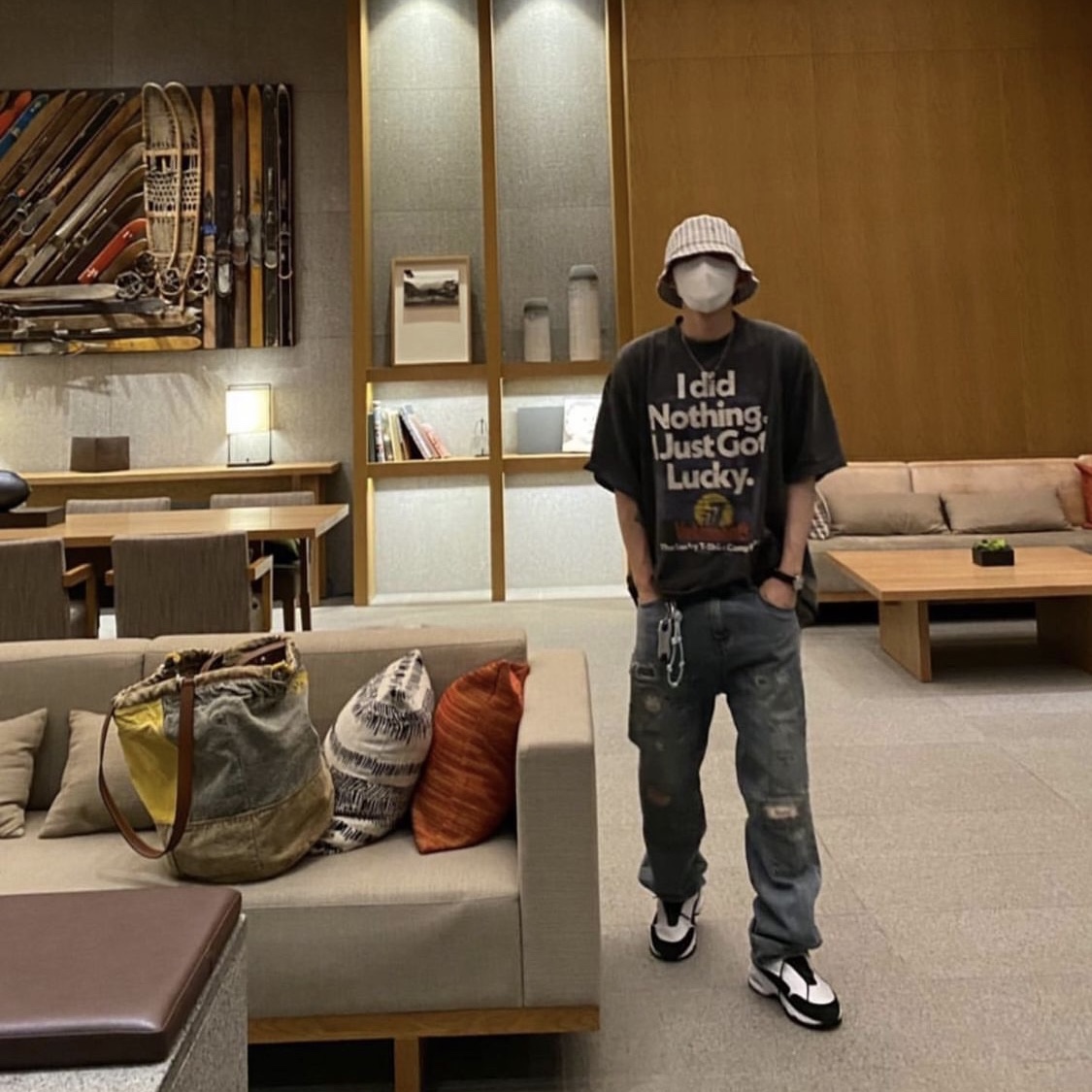Nike x Comme des Garcons Homme Plus Air Max Sunder SP White Black 착용 스타일