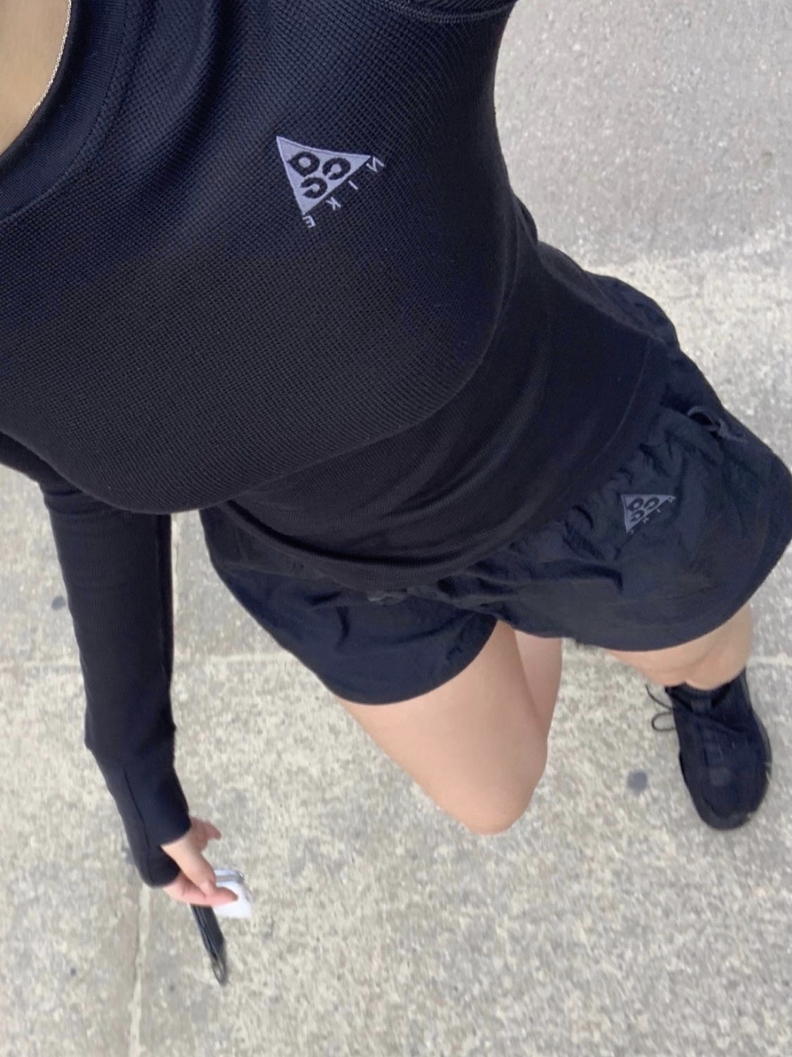 Nike x Comme des Garcons Homme Plus Air Mowabb Black 착용 스타일
