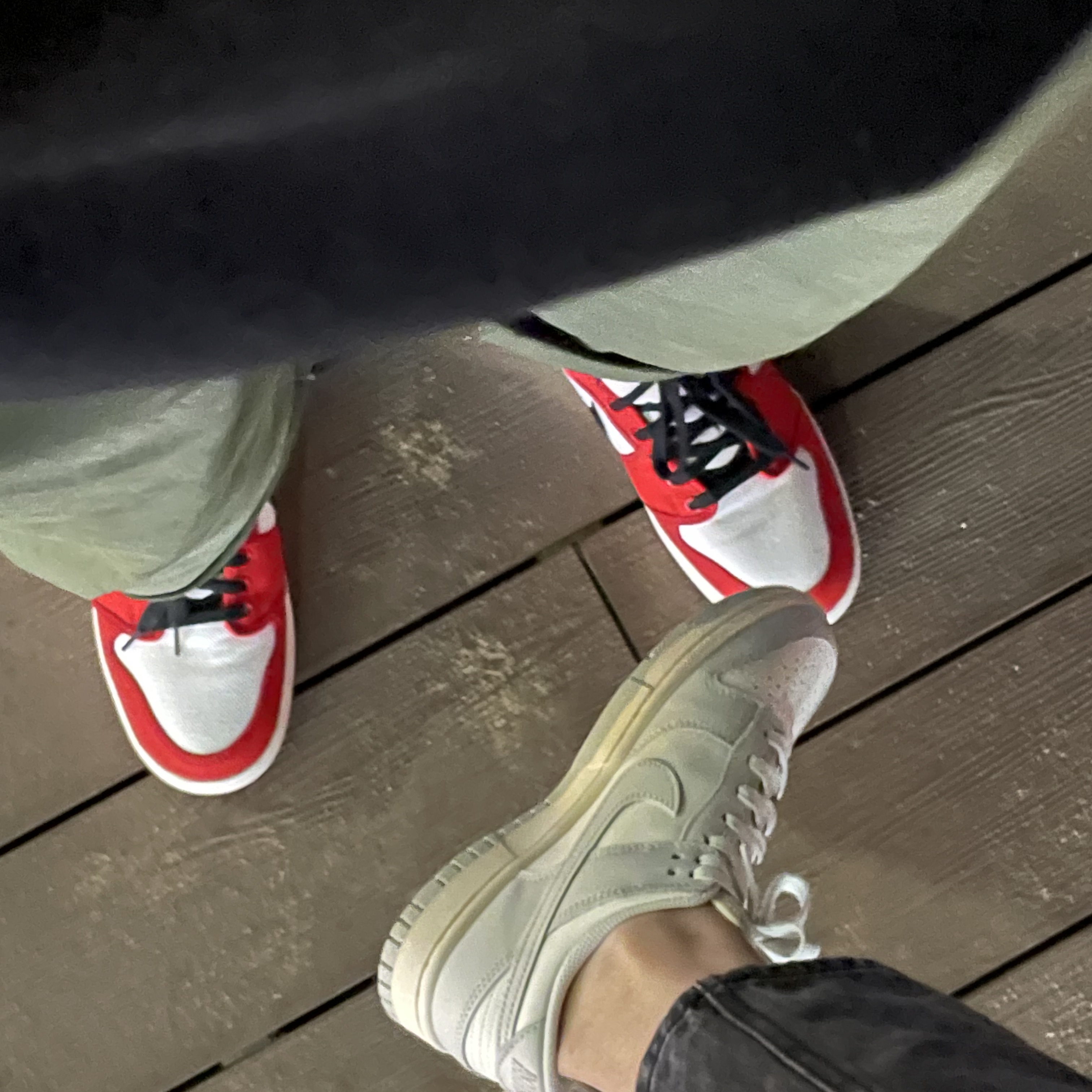 (W) Nike Dunk Low Light Bone 착용 스타일