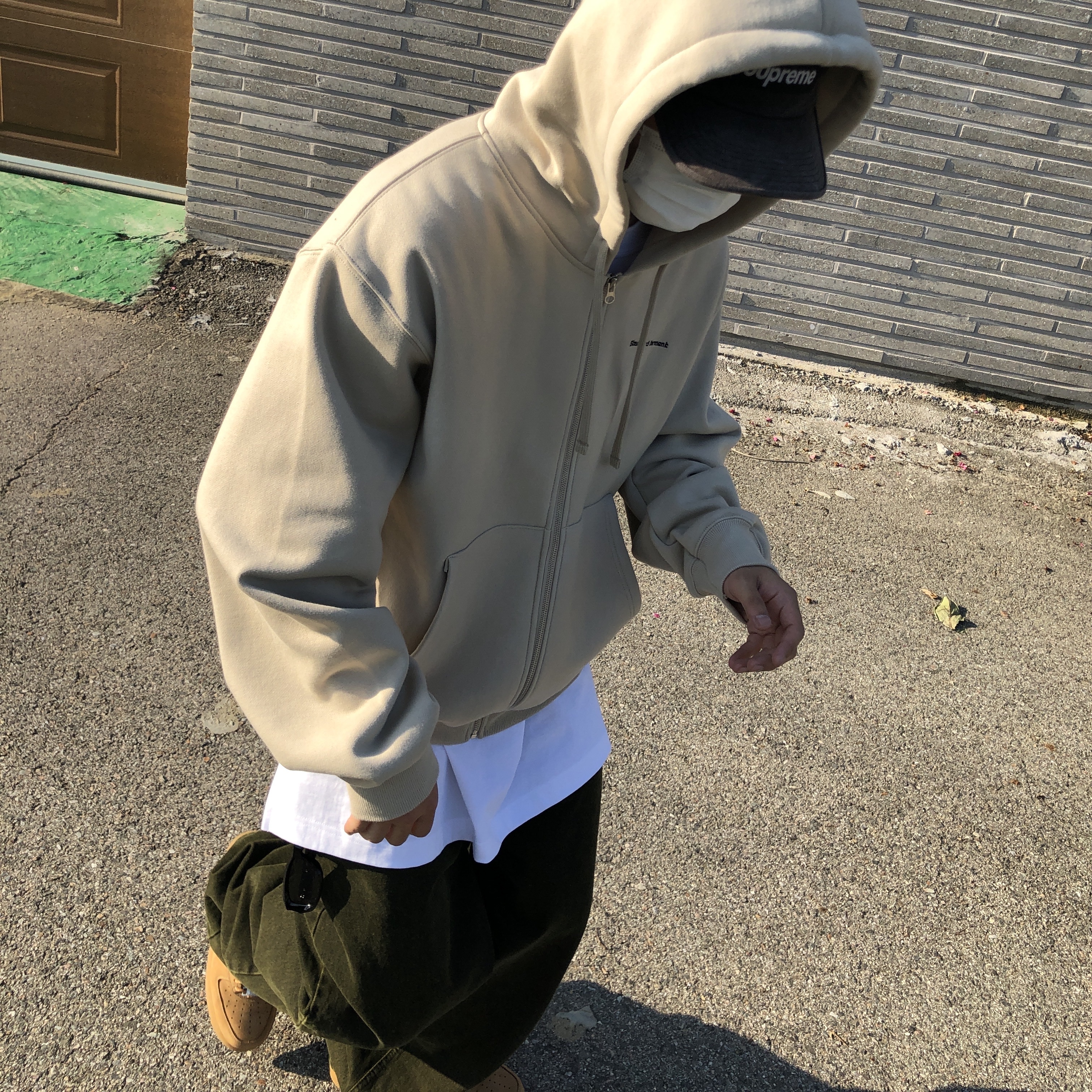 Nike x Supreme Air Force 1 Low Flax 착용 스타일 - 4