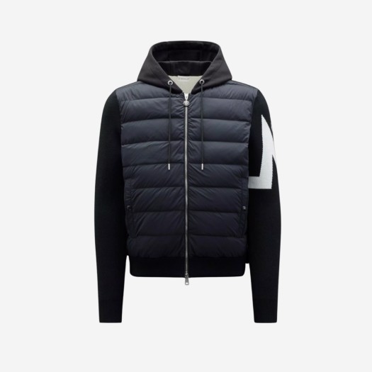 Moncler Padded Hooded Cardigan Black - 22FW