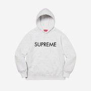 Supreme Capital Hooded Sweatshirt Ash Grey - 22FW