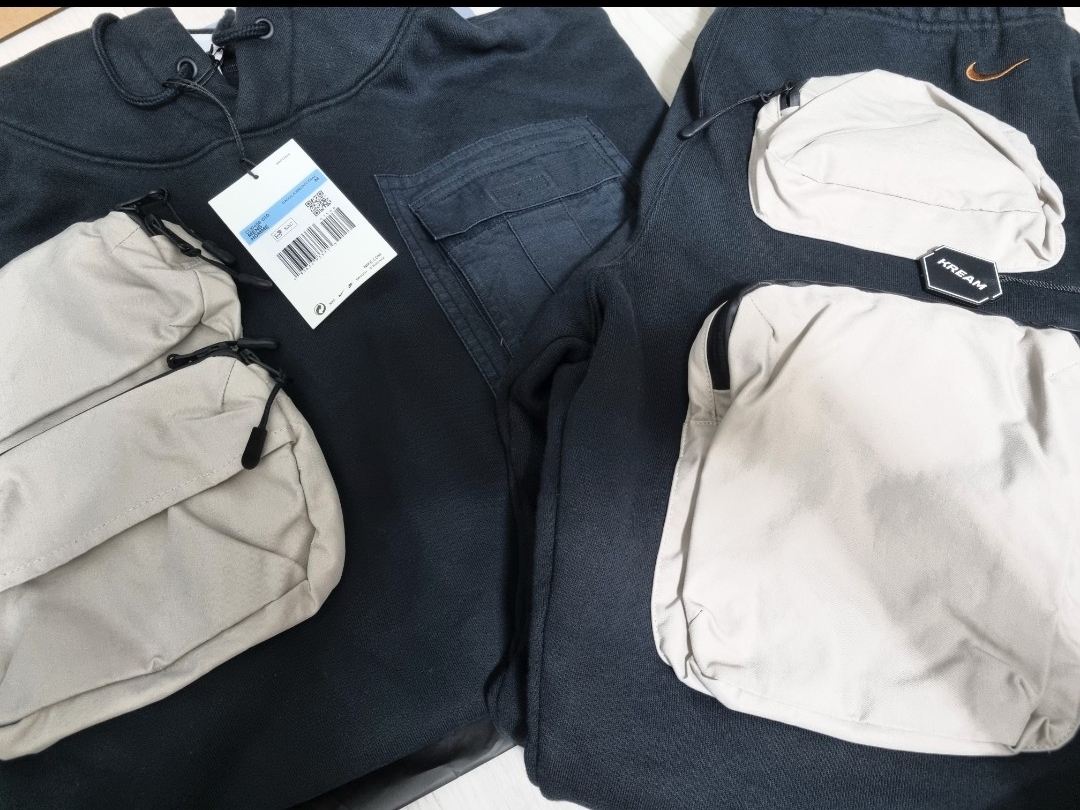 Nike x Travis Scott NRG AG Utility Hoodie Black, Nike x Travis Scott NRG AG Utility Sweatpants Black 착용 스타일