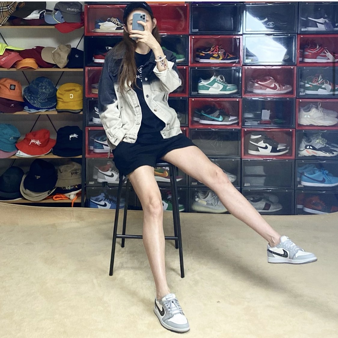 Jordan 1 x Dior Low OG 착용 스타일