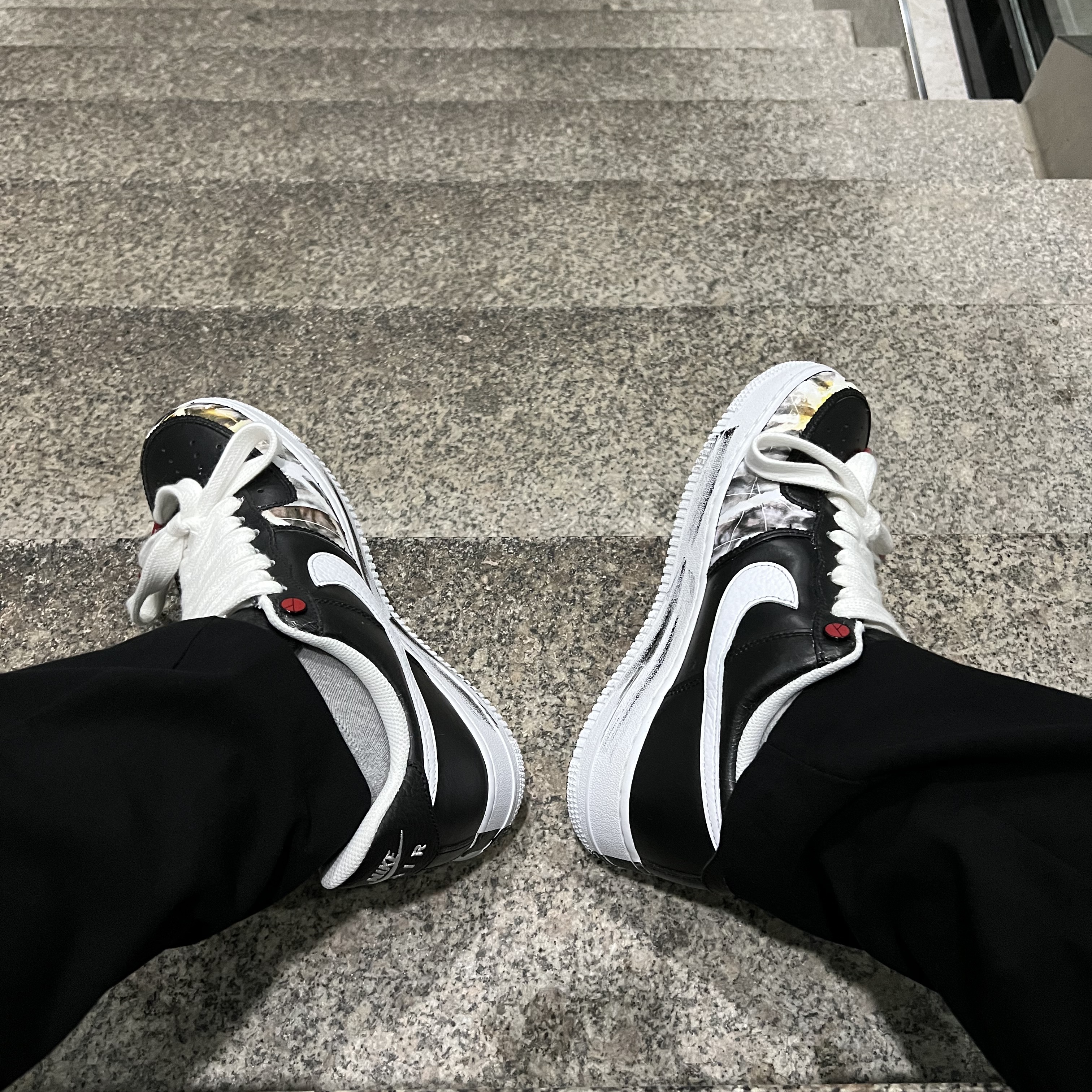 Nike x Peaceminusone Air Force 1 Low Para-Noise 착용 스타일 - 2