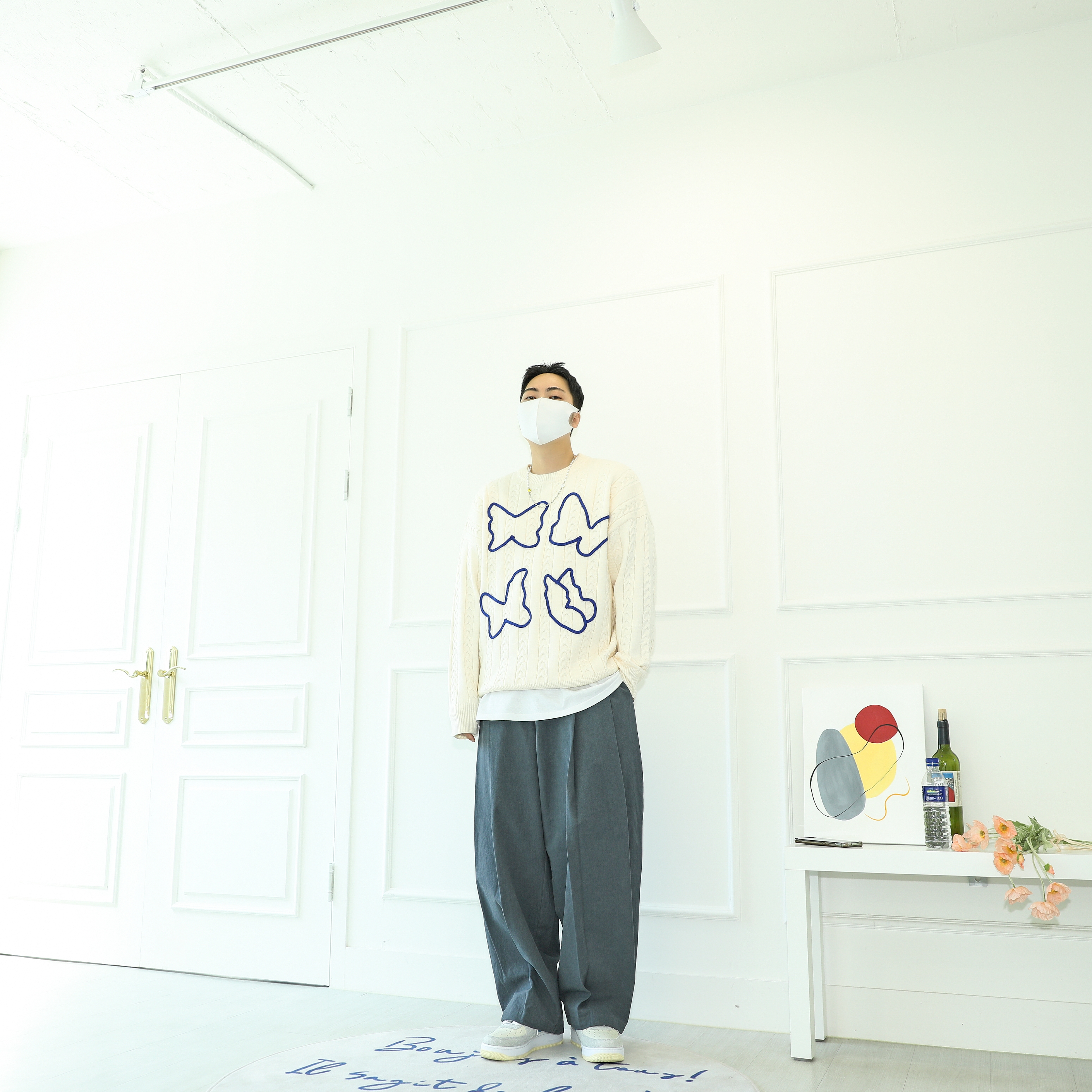 Nike Air Force 1 Low Retro Color of the Month Varsity Royal 착용 스타일 - 1