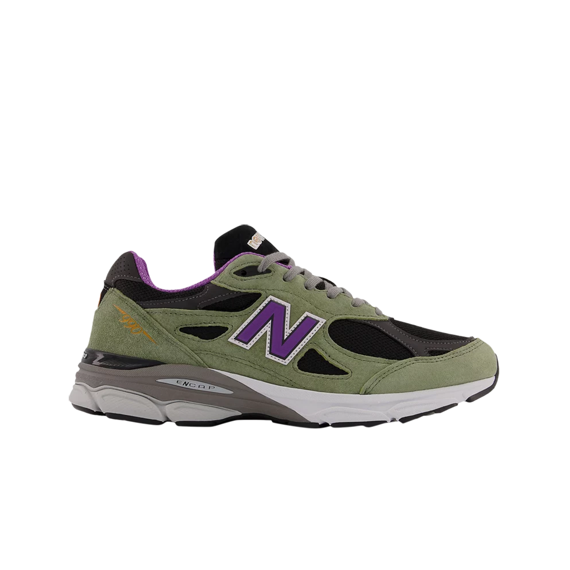 뉴발란스 990v3 메이드 인 USA 올리브 리프 블랙(New Balance 990v3 Made in USA Olive Leaf Black)