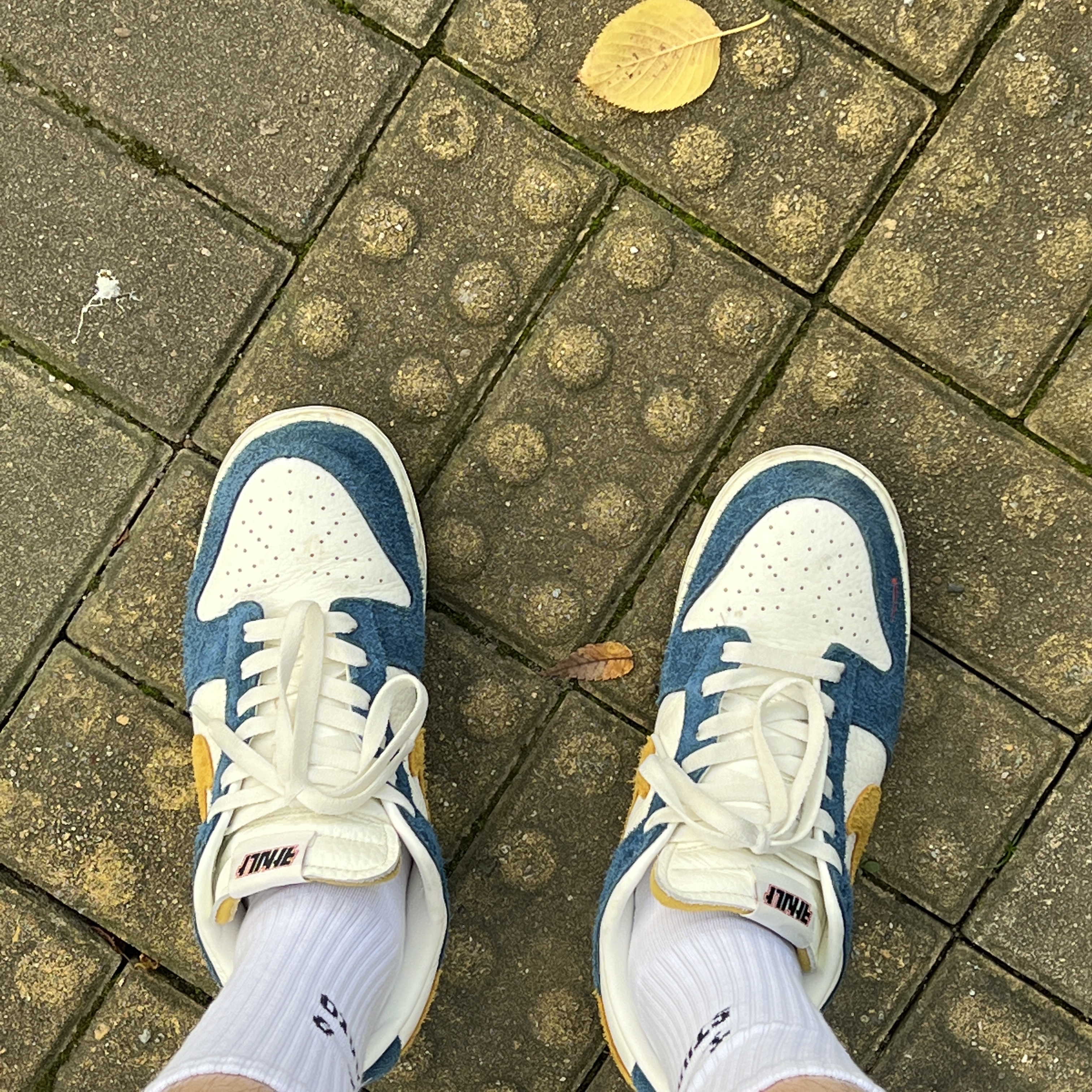 IAB Studio Socks White Set, Nike x Kasina Dunk Low 80's Bus 착용 스타일