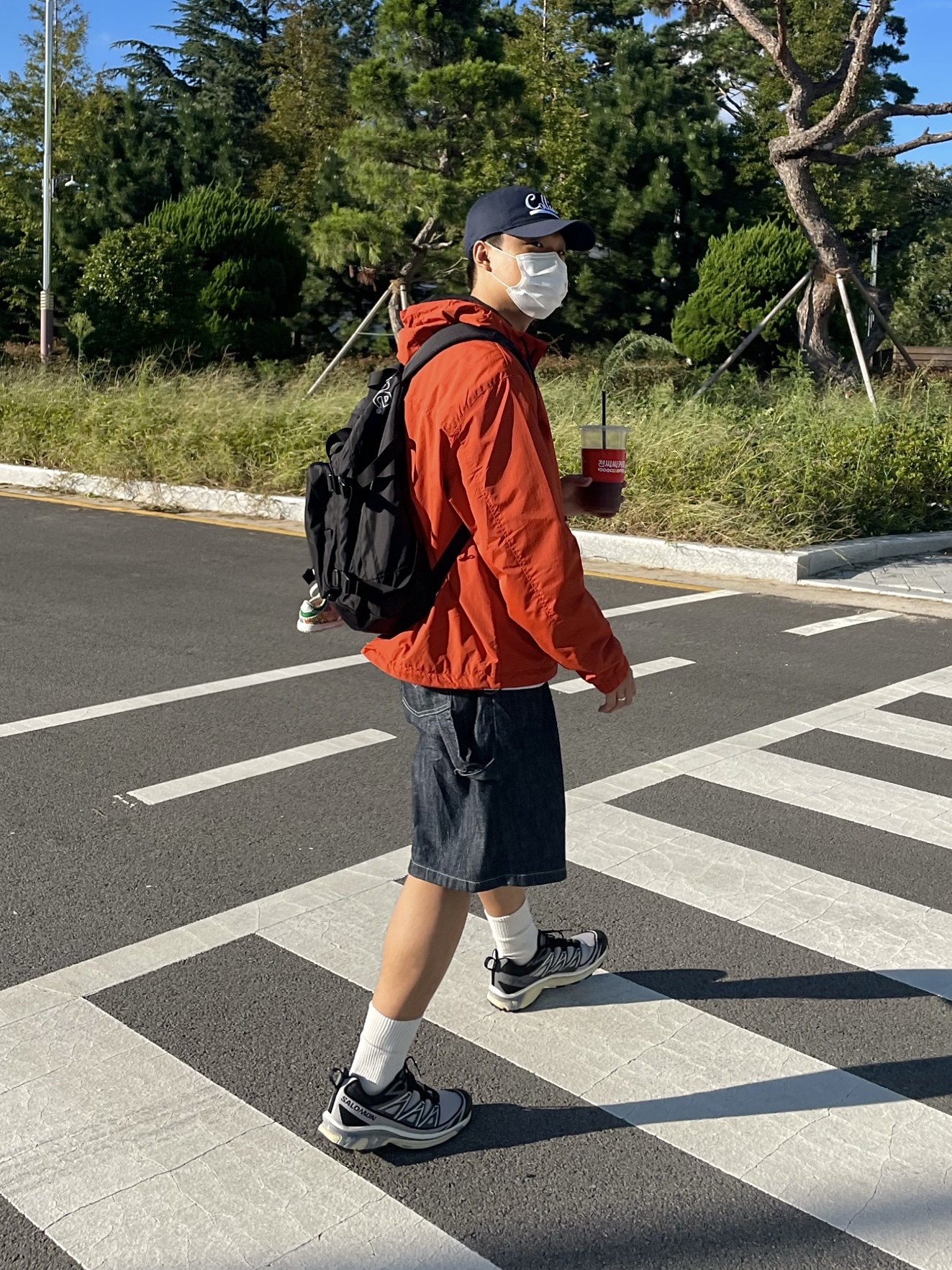 Salomon XT-6 Expanse Alloy Quiet Shade, Supreme Backpack Black - 19FW 착용 스타일
