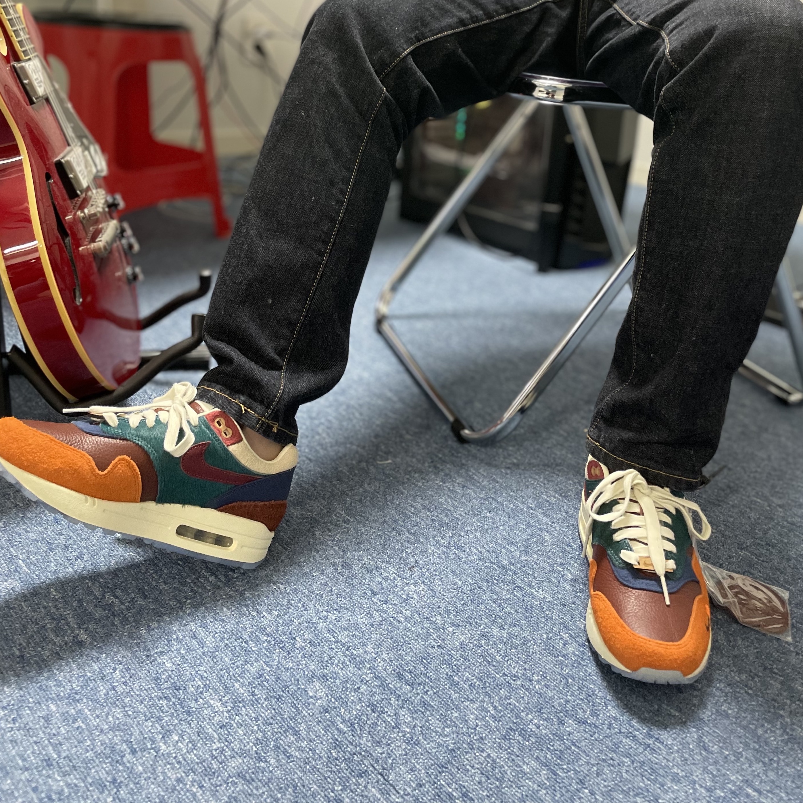 Nike x Kasina Air Max 1 SP Won-Ang Orange 착용 스타일