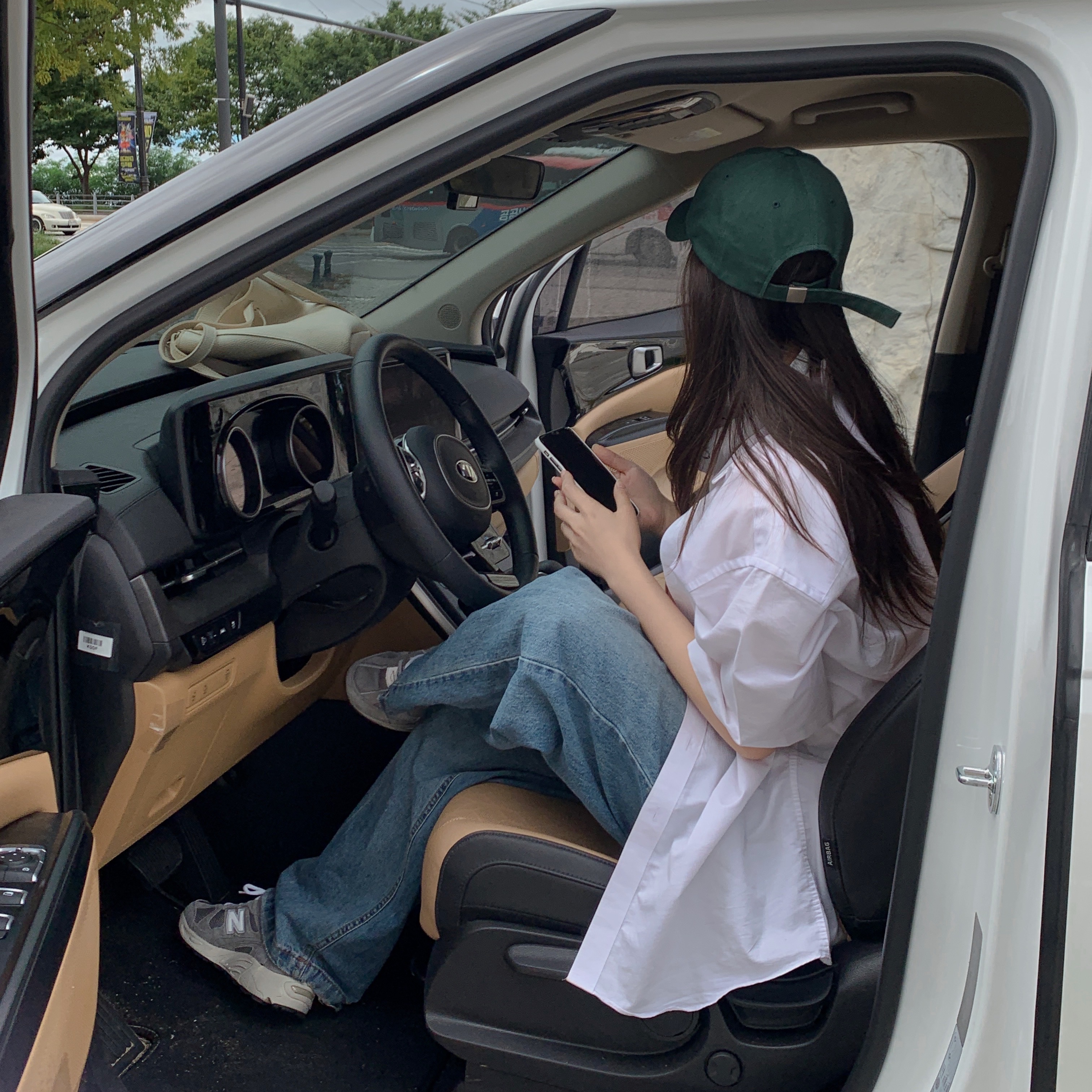 New Balance 878 Gray 착용 스타일