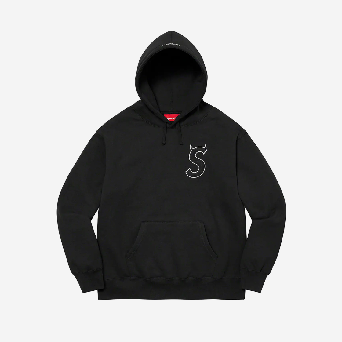 Supreme s logo deals hoodie black