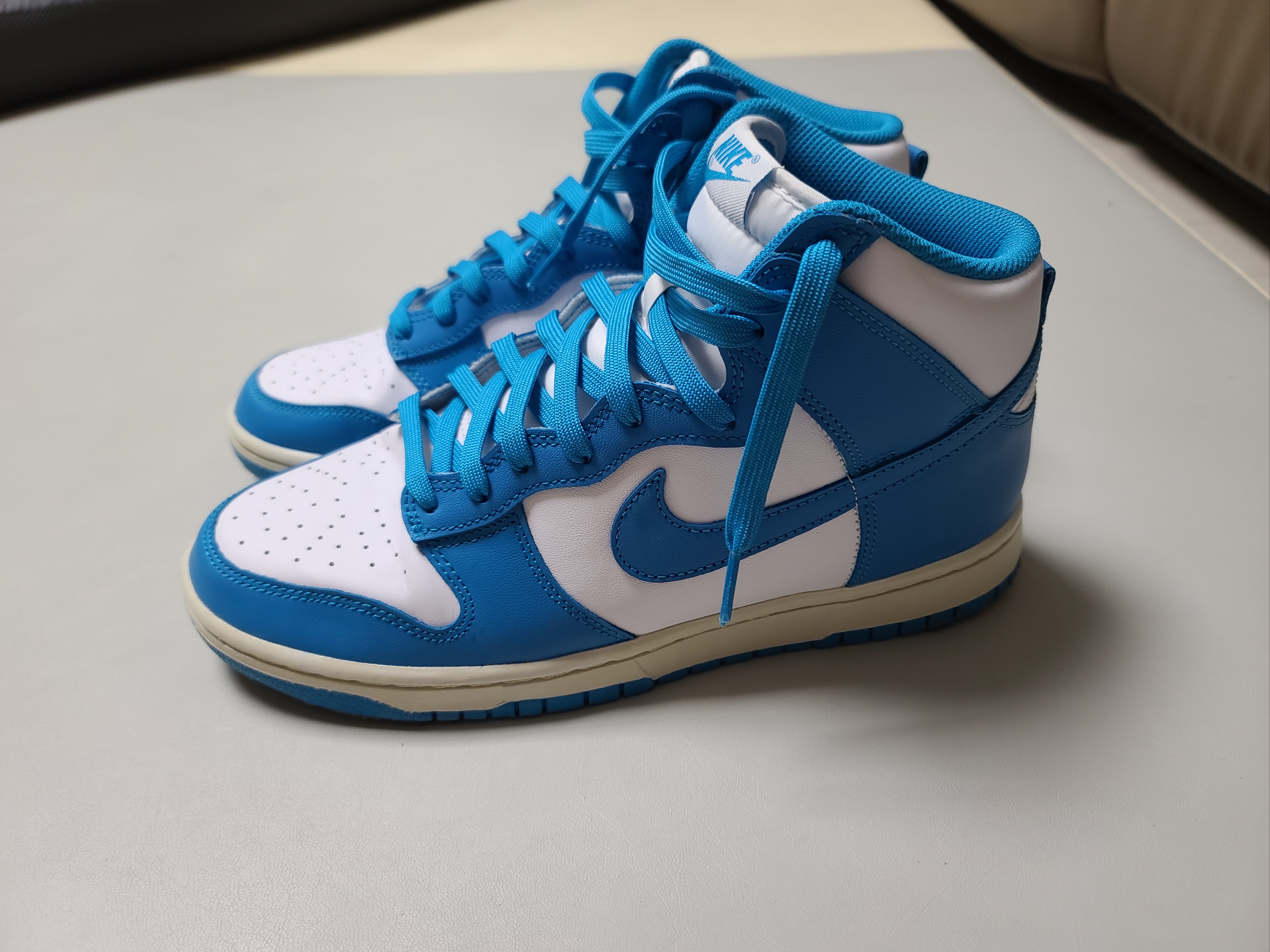 Nike Dunk High Retro Championship Blue 착용 스타일 - 4