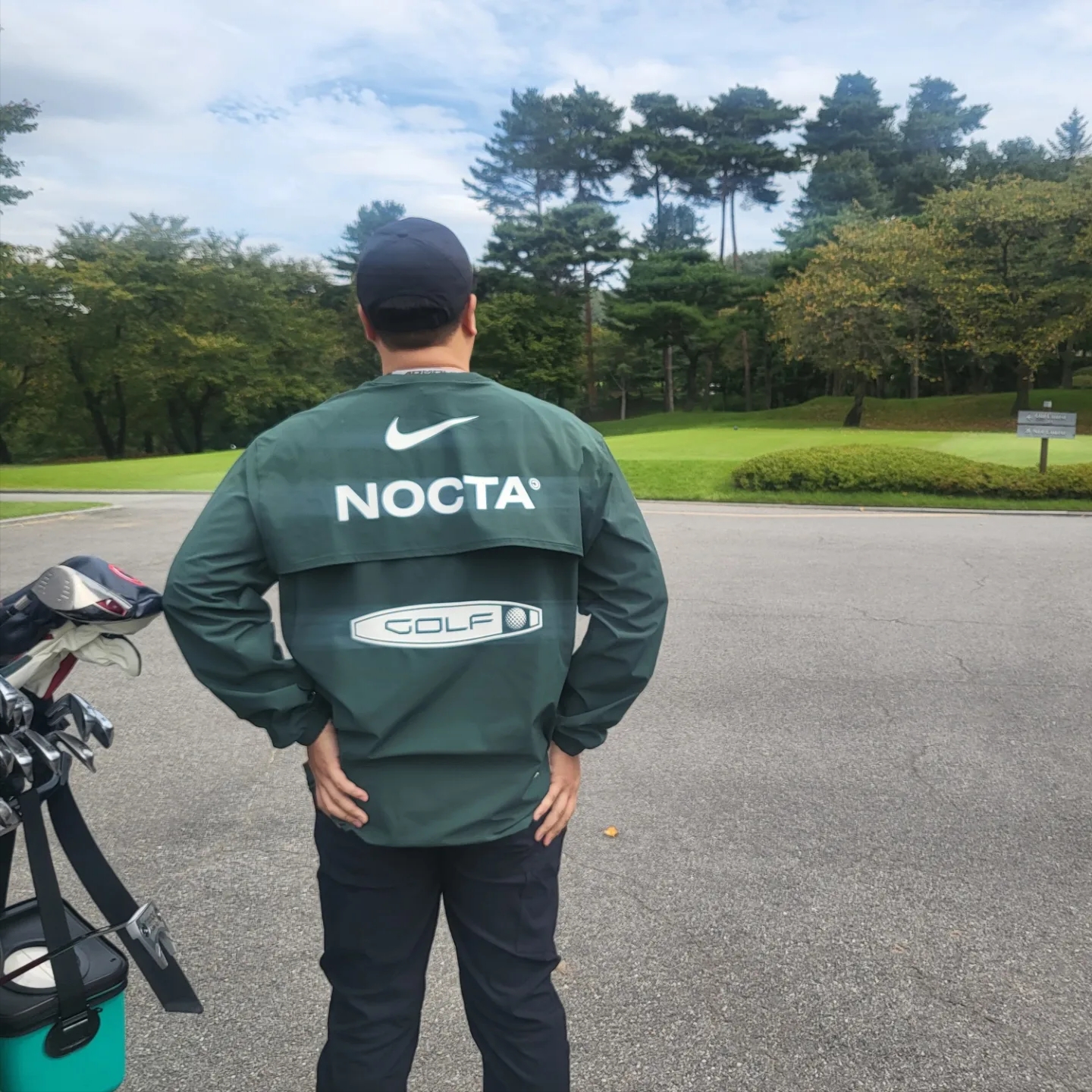 Nike x Drake Nocta Golf Crewneck Top Green - US/EU 착용 스타일