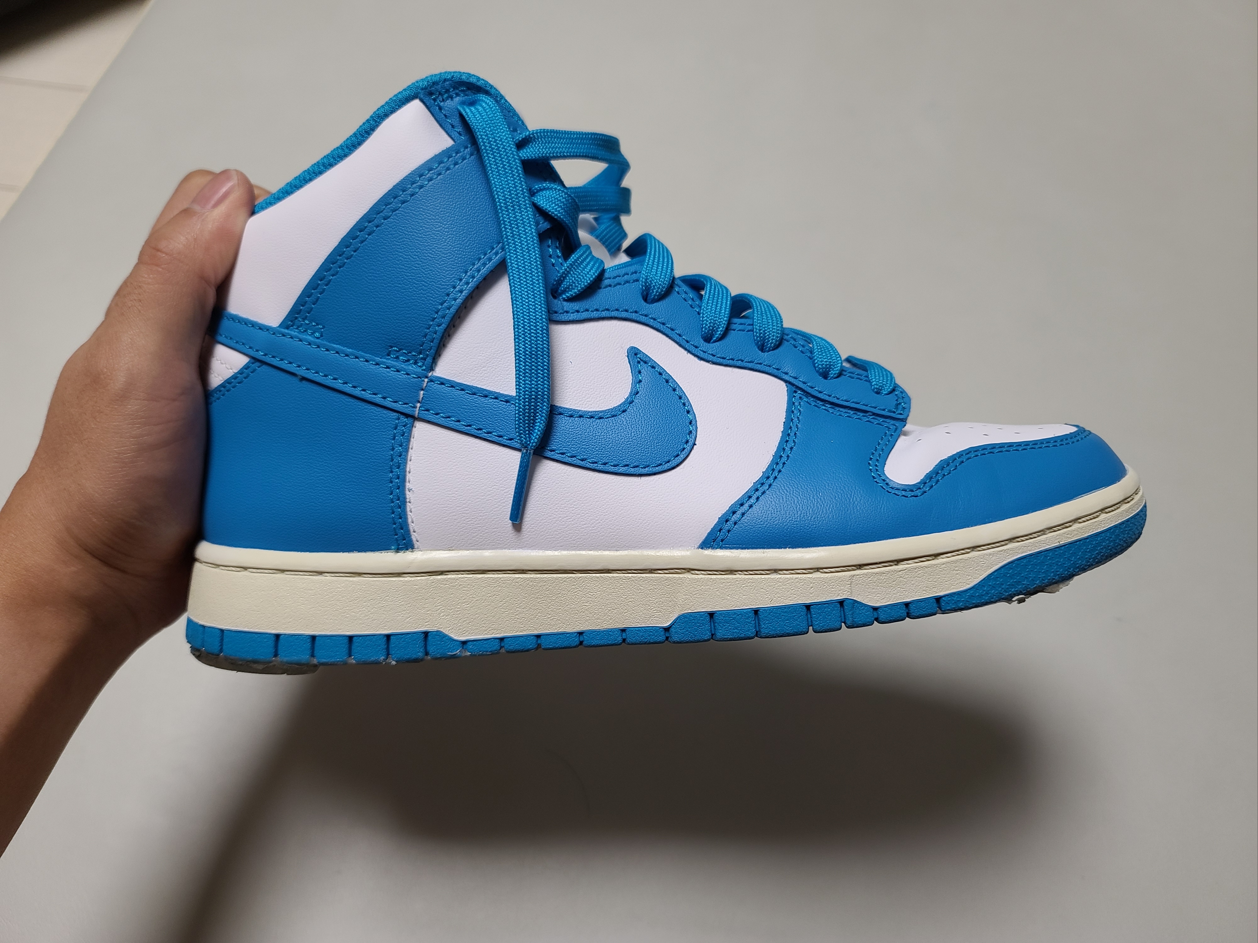 Nike Dunk High Retro Championship Blue 착용 스타일 - 3