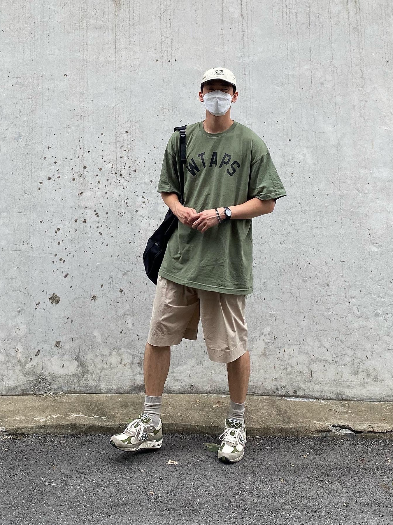 New Balance x Aime Leon Dore 991 Made in UK Grey 착용 스타일 - 4