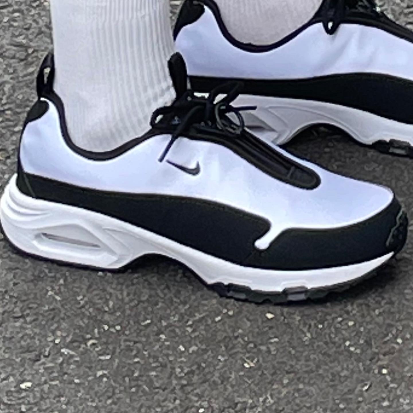 Nike x Comme des Garcons Homme Plus Air Max Sunder SP White Black 착용 스타일 - 1