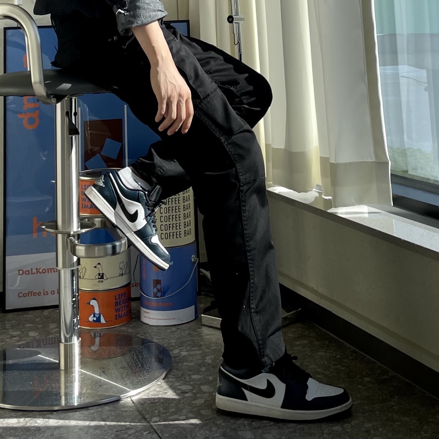 Jordan 1 Low Dark Teal 착용 스타일