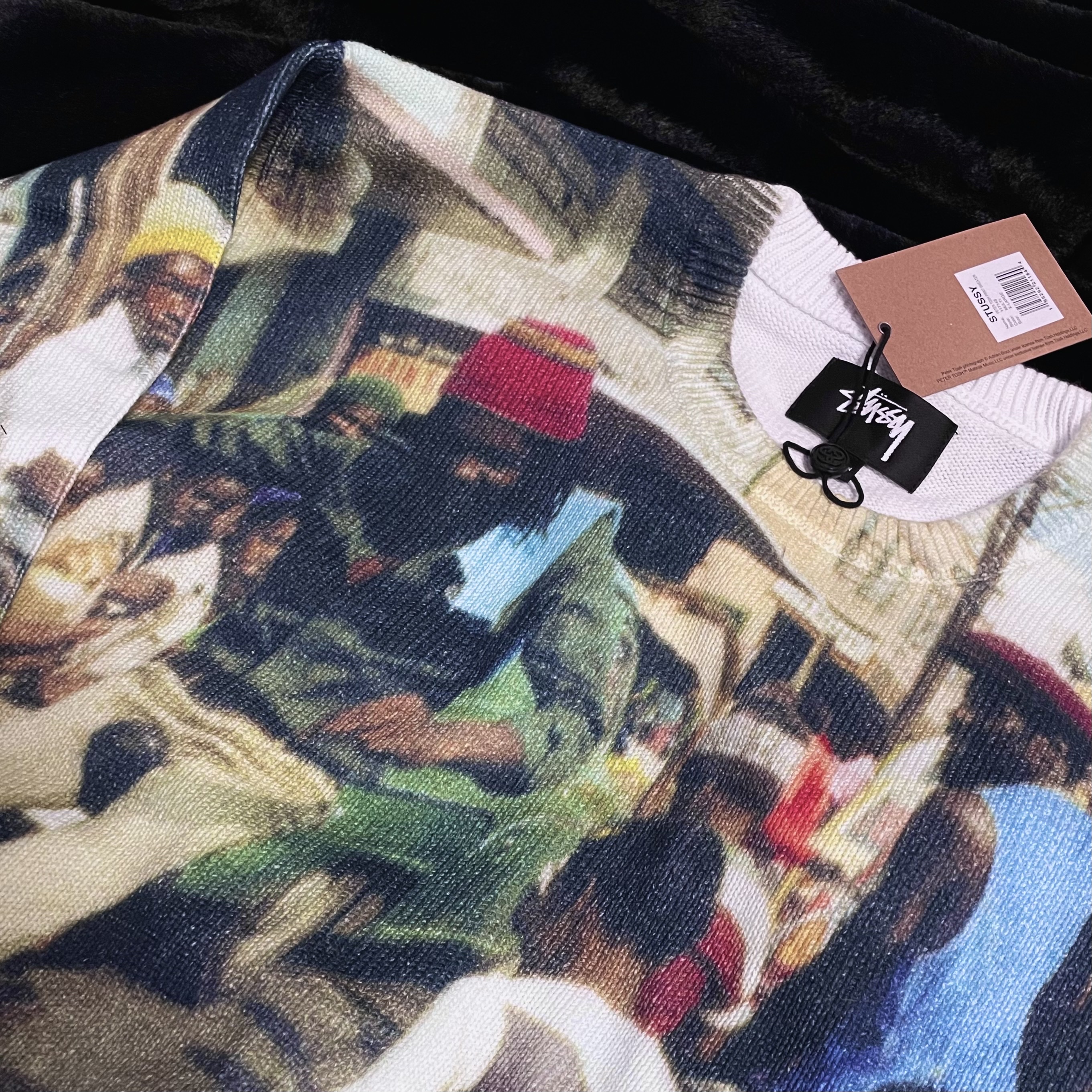 STUSSY Peter Tosh Print Sweater 22AW 送料込み rlsinstitute.edu.in