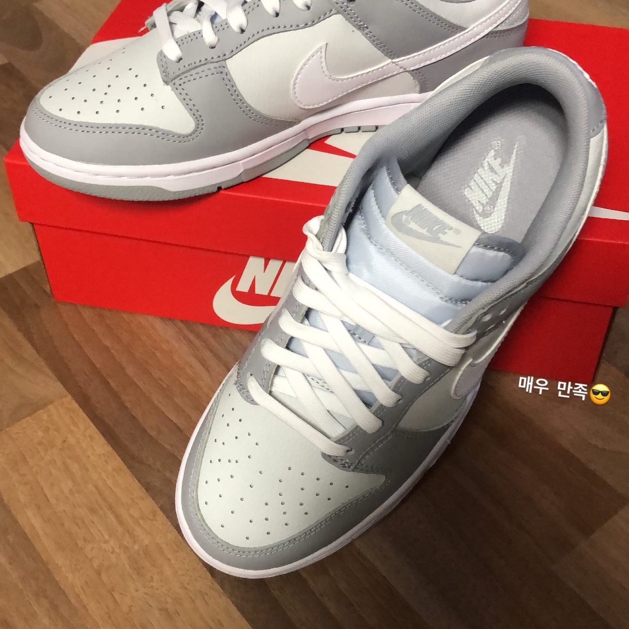 Nike Dunk Low Retro Wolf Grey 착용 스타일