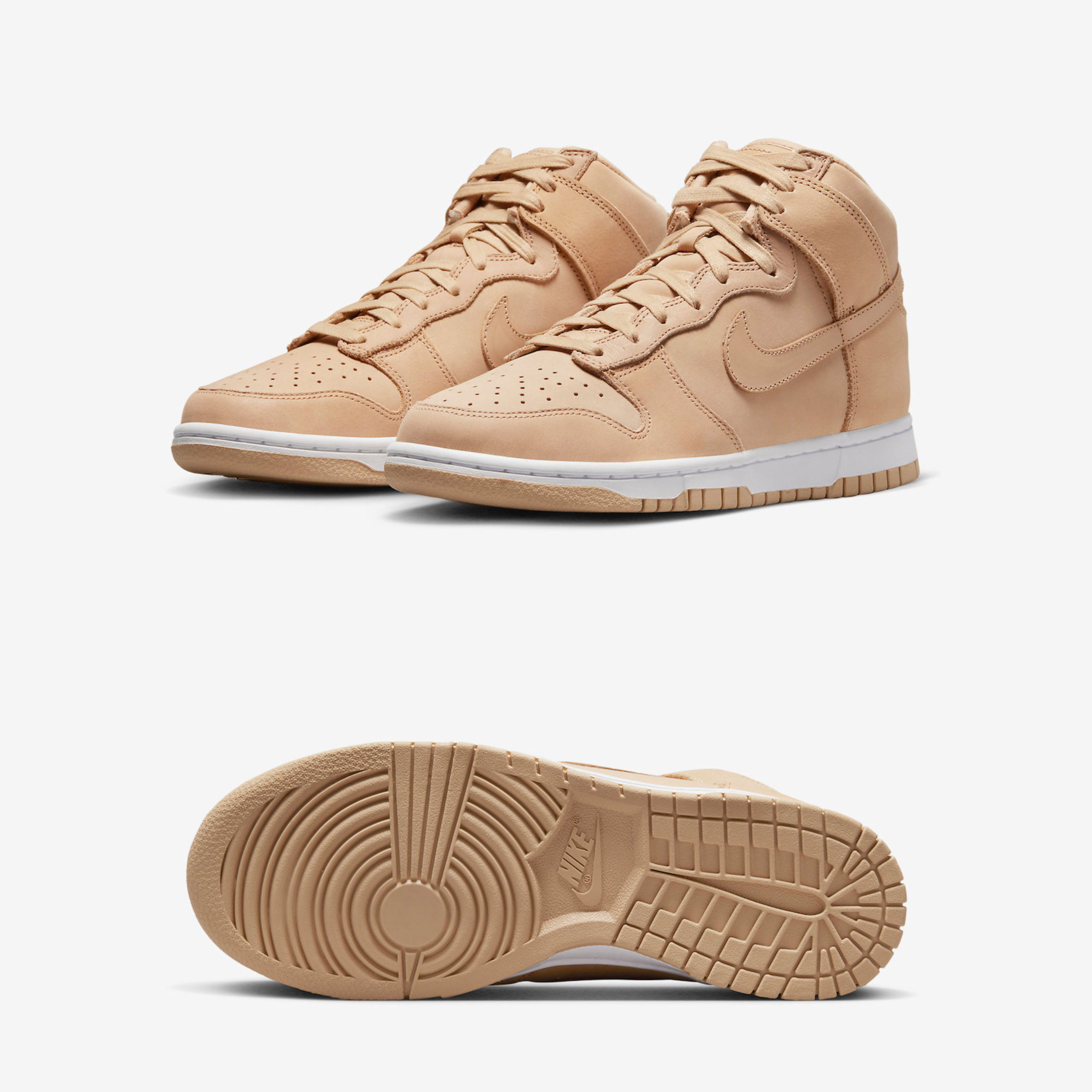 Jordan 1 Retro High OG Vachetta Tan, Nike Air Force 1 Mid Vachetta Tan 착용 스타일 - 2
