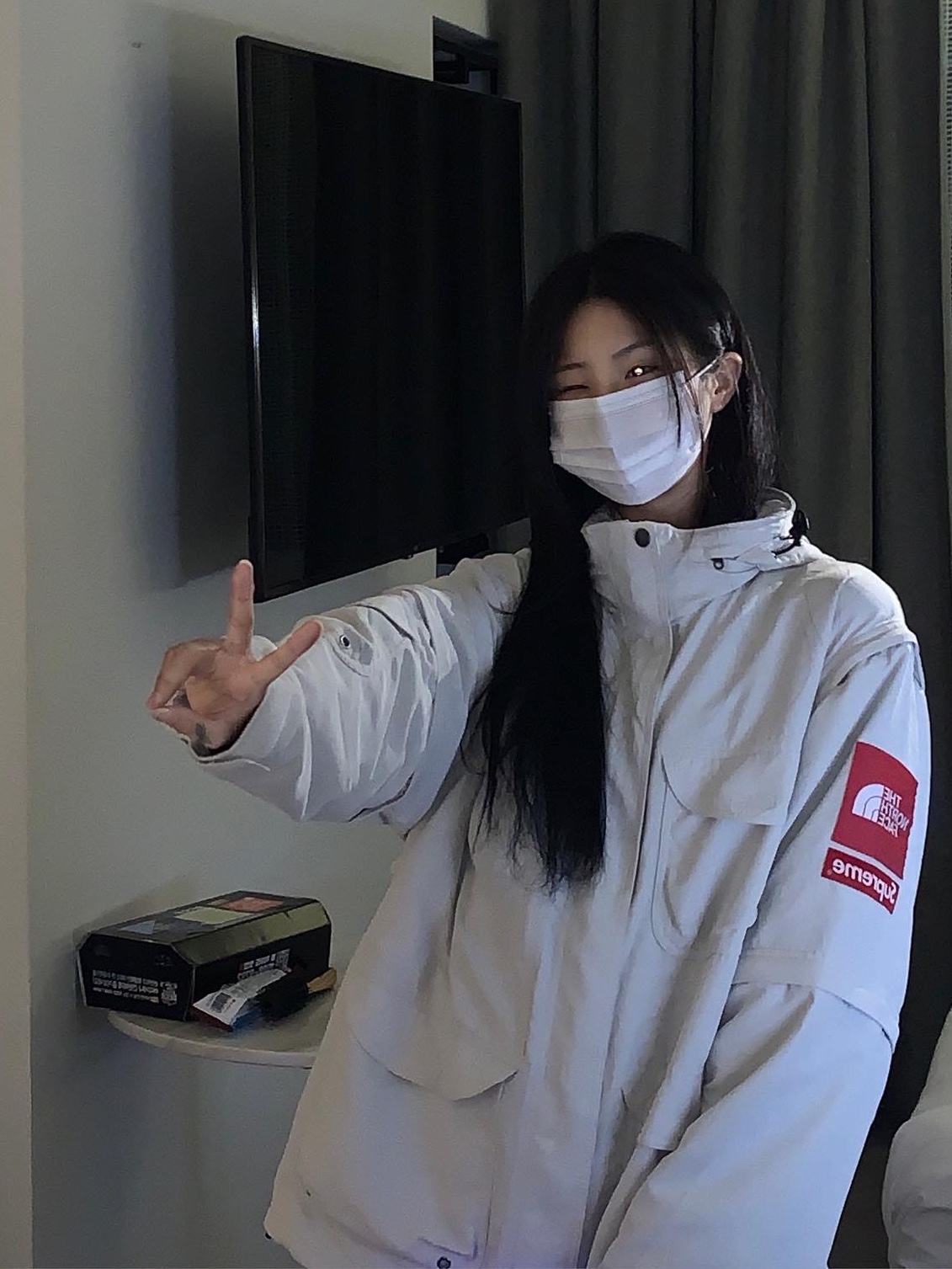 Supreme x The North Face Trekking Convertible Jacket Stone - 22SS 착용 스타일 - 2