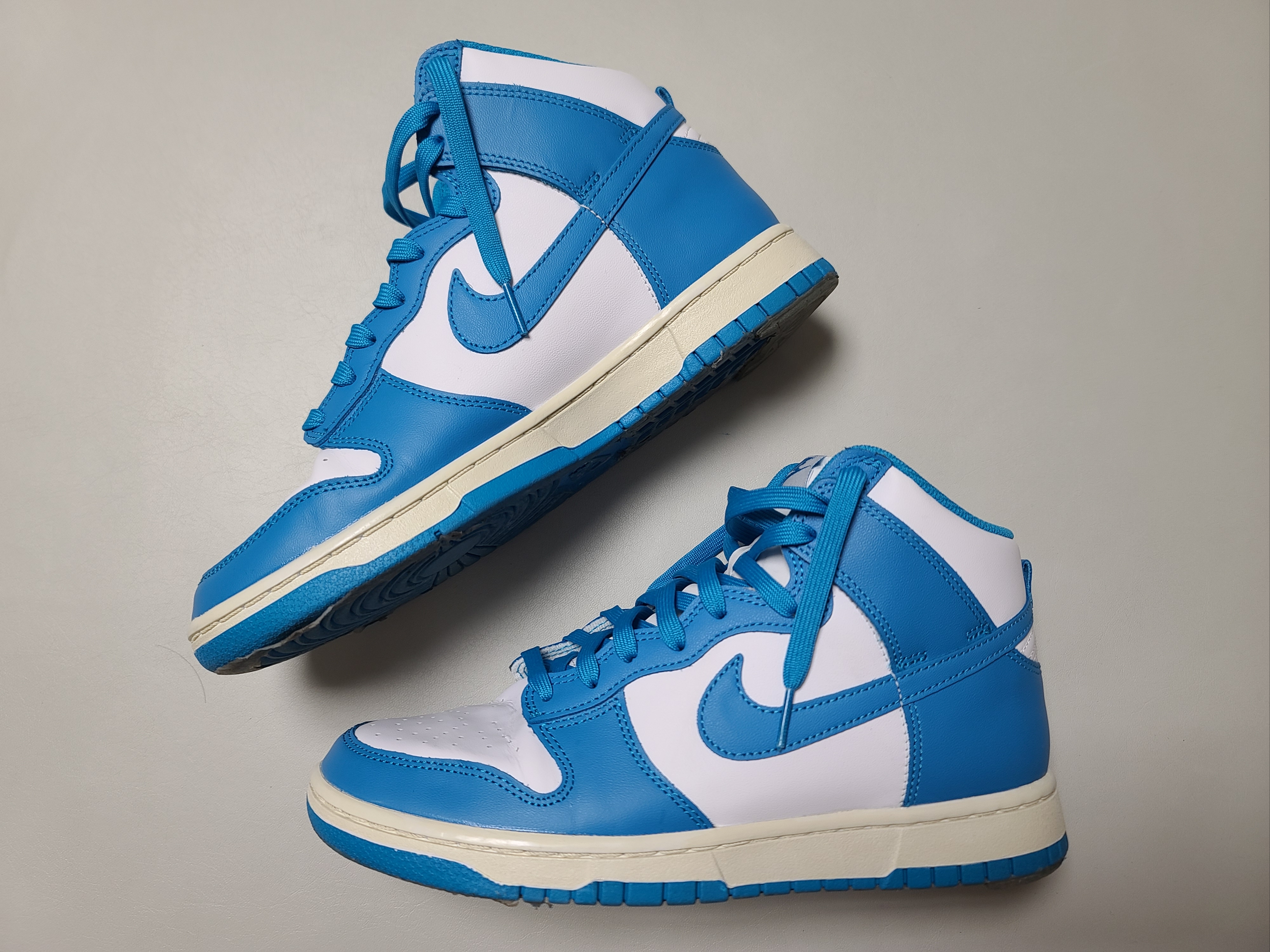 Nike Dunk High Retro Championship Blue 착용 스타일 - 1
