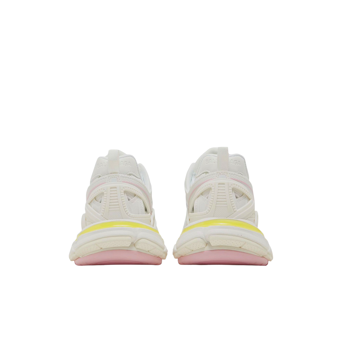 (W) 발렌시아가 트랙.2 트레이너 스니커즈 화이트 라이트 옐로우 라이트 블루((W) Balenciaga Track.2 Trainers Sneakers White Light Yellow Light Blue) - 2