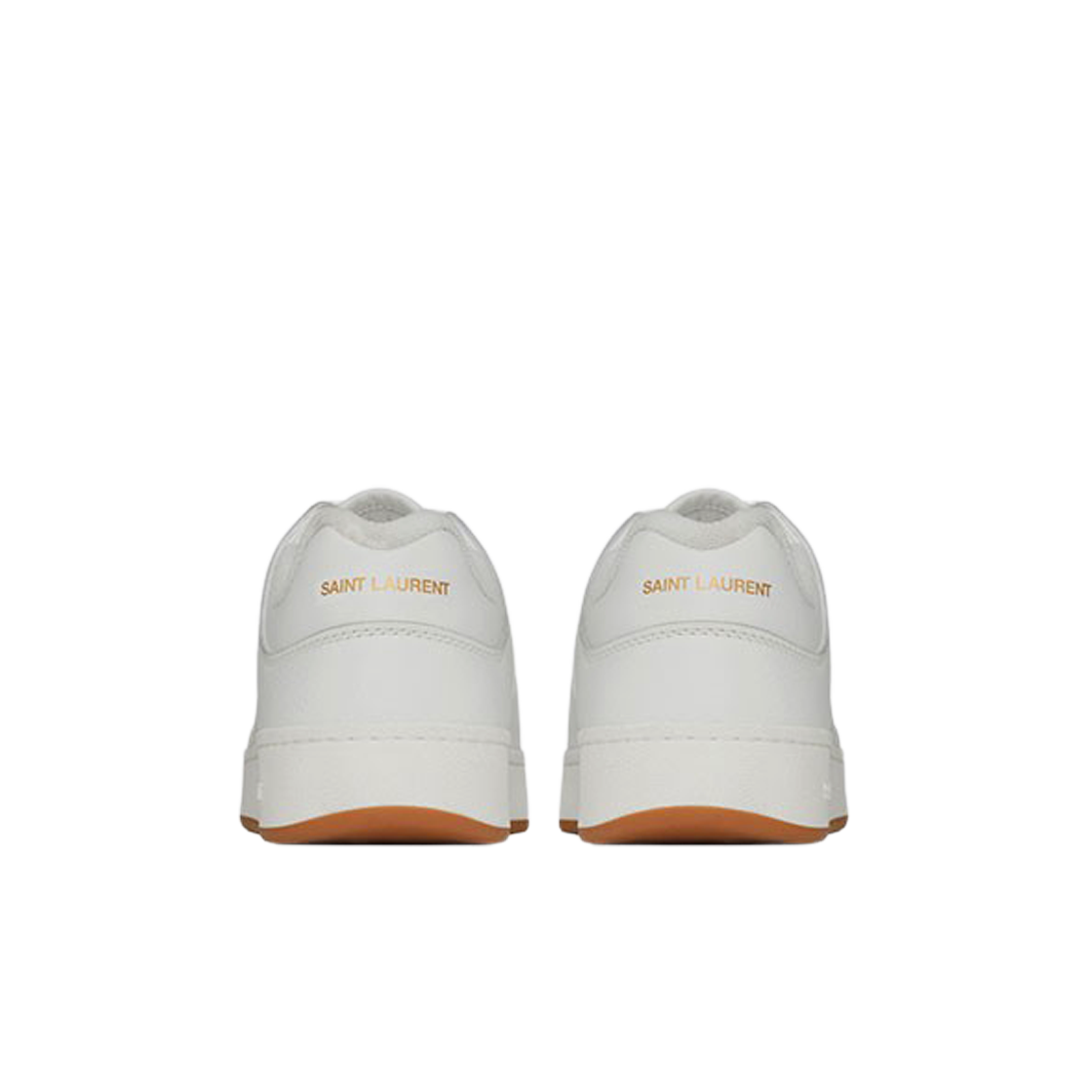 (W) 생로랑 그레인드 레더 SL/61 로우탑 스니커즈 화이트((W) Saint Laurent SL/61 Low-Top Sneakers in Grained Leather White) - 2