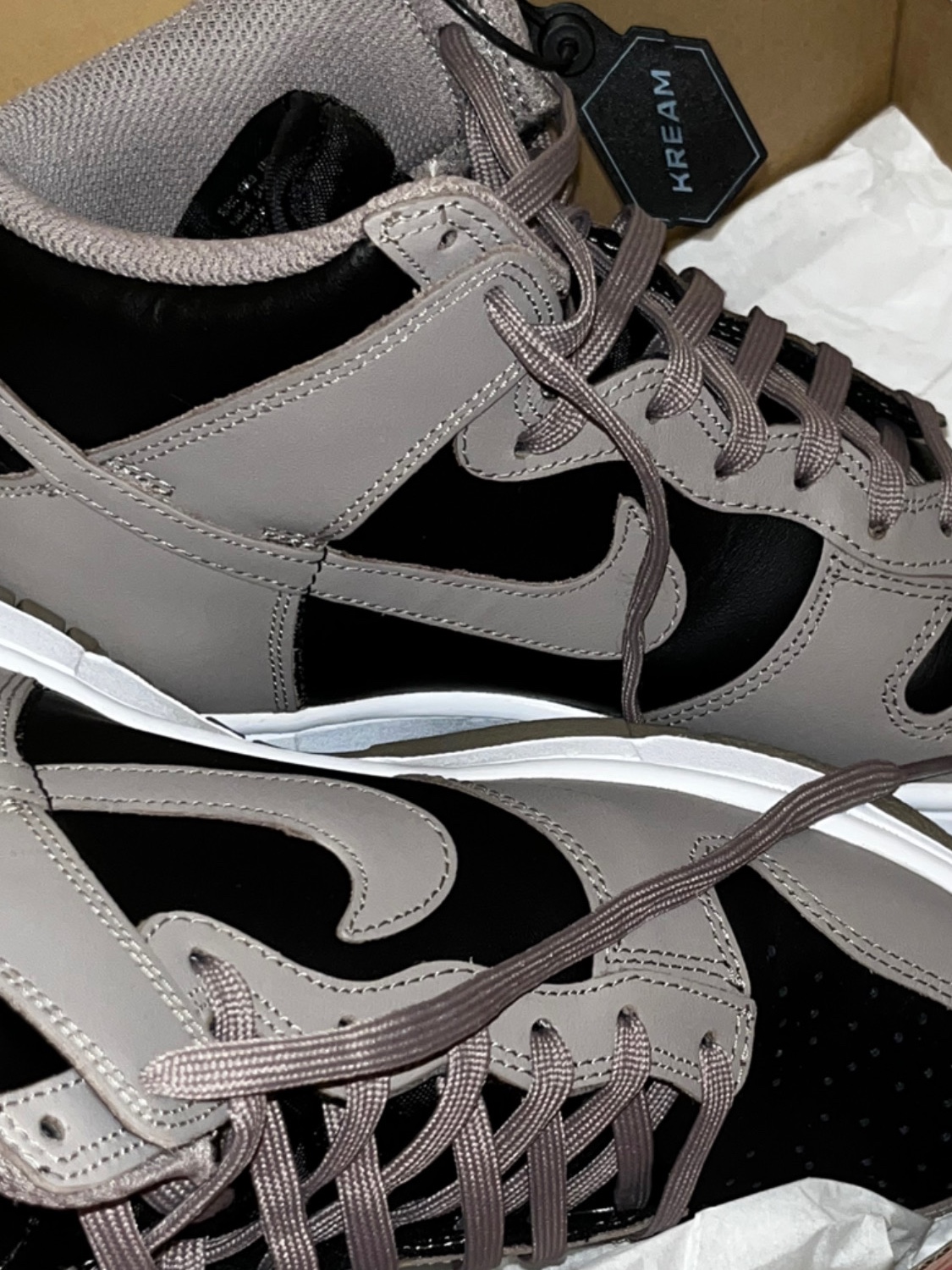(W) Nike Dunk High Moon Fossil 착용 스타일 - 2