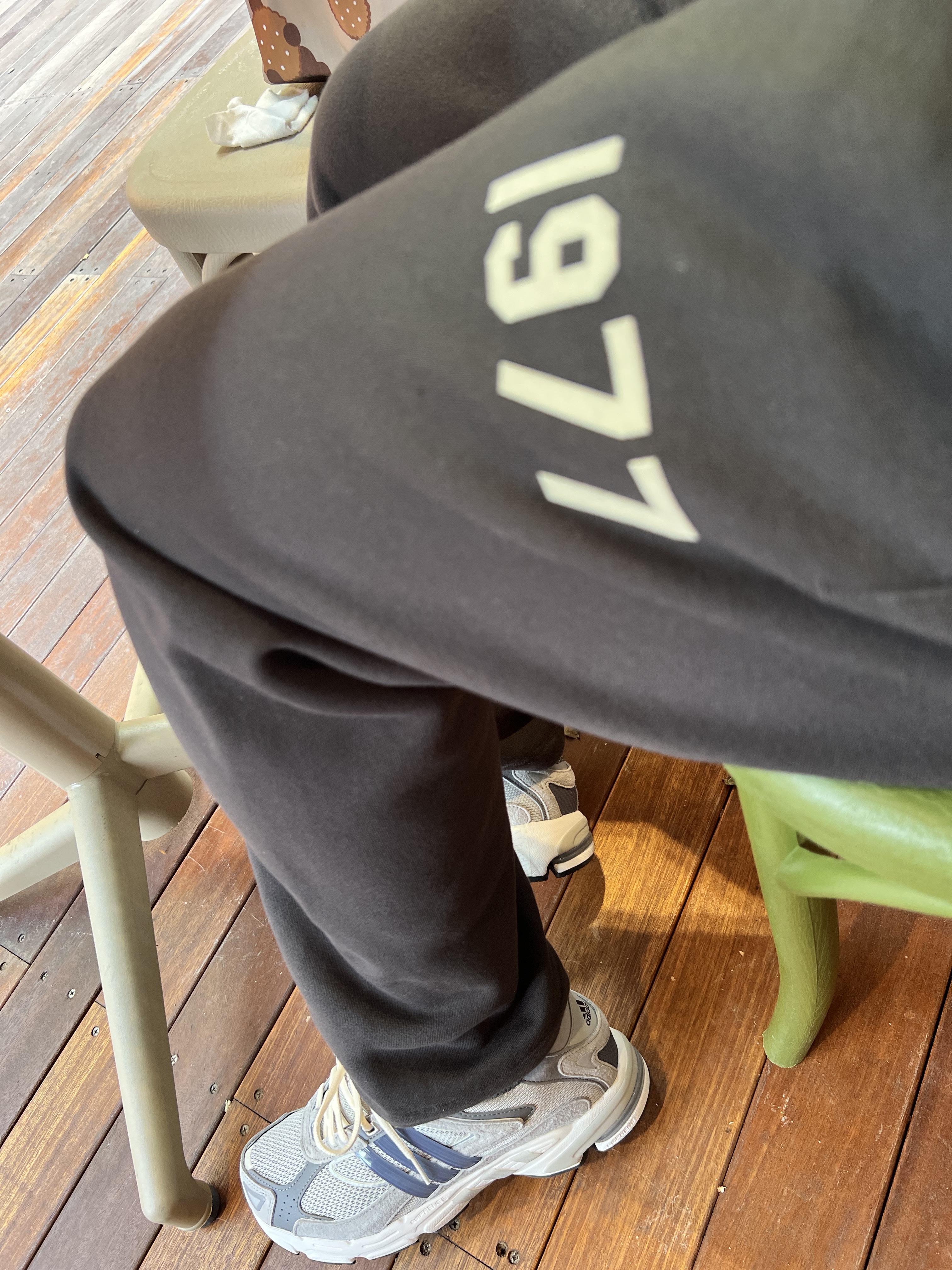 Essentials 1977 Relaxed Sweatpants Iron - 22SS 착용 스타일 - 2