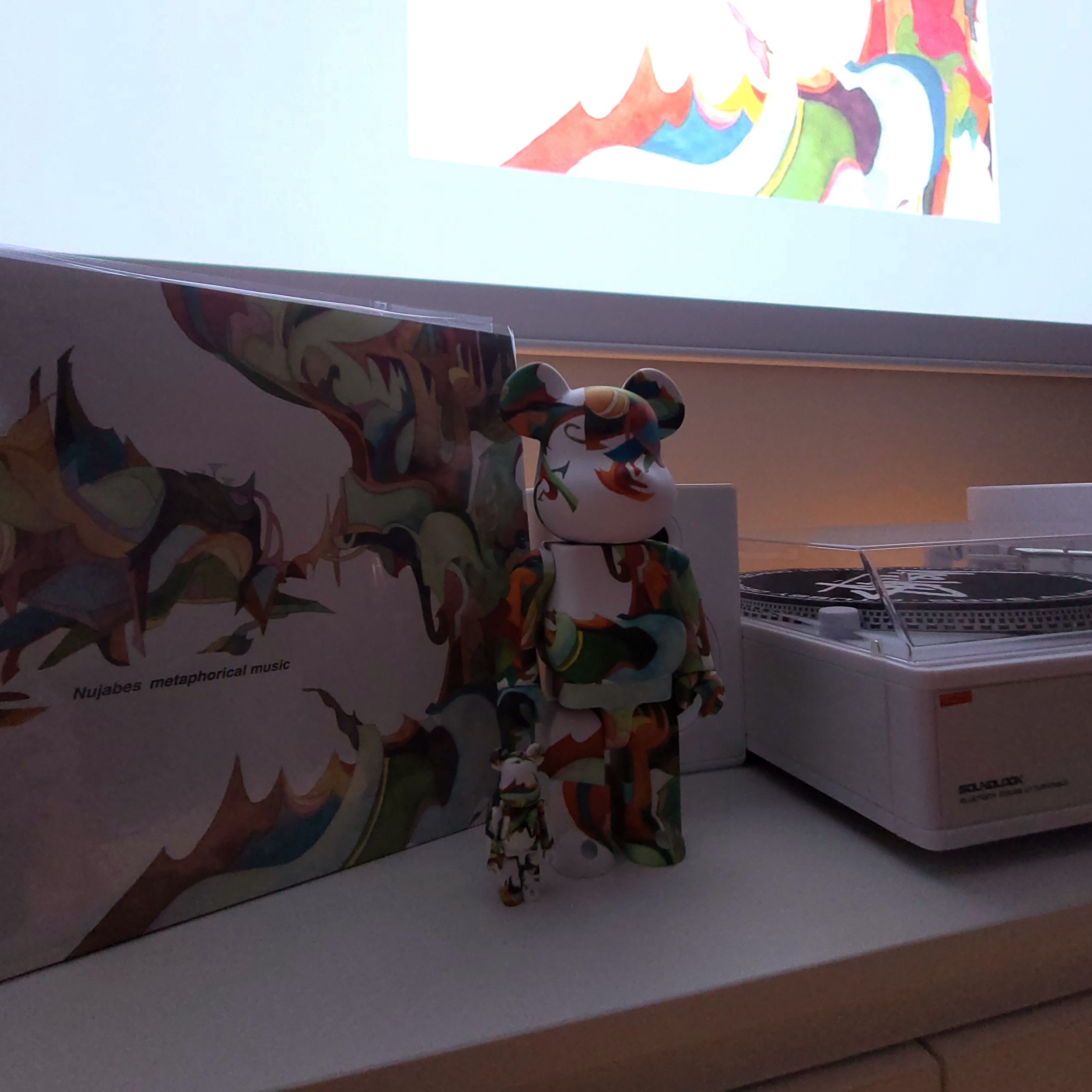 Bearbrick Nujabes Metaphorical Music 100% & 400% Set 착용 스타일 - 2