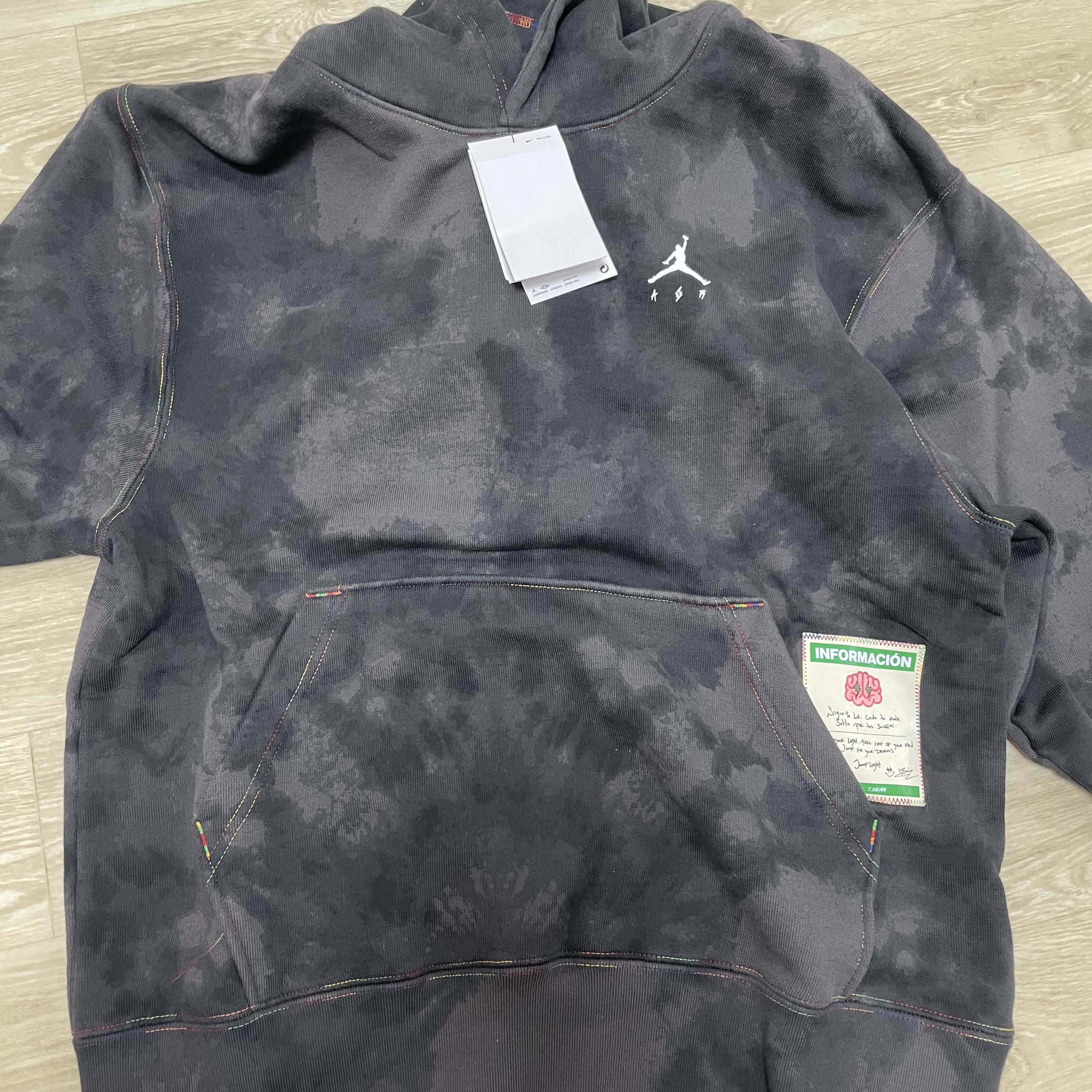 Jordan x J Balvin Hoodie Black - Asia 착용 스타일 - 3