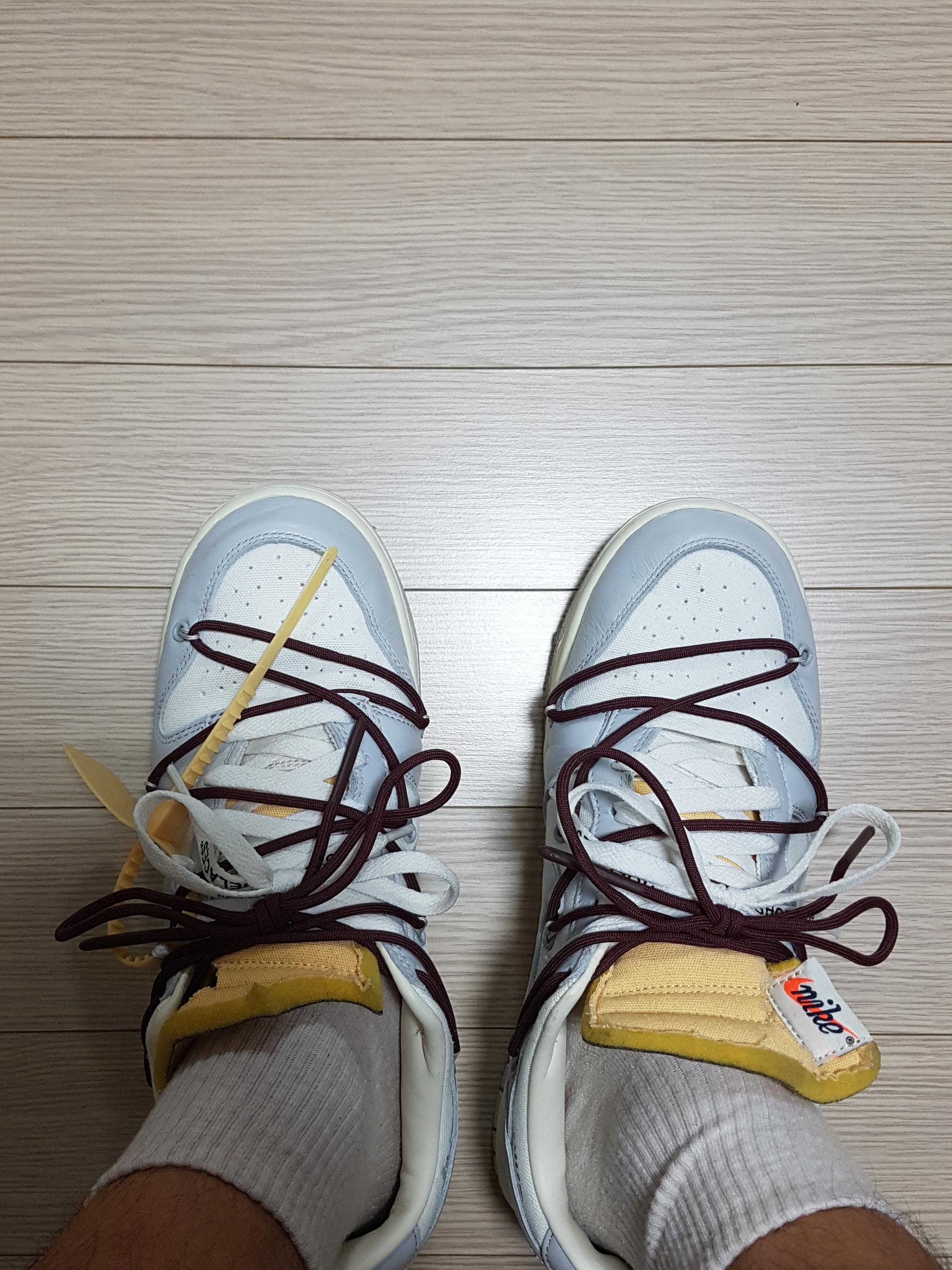 Nike x Off-White Dunk Low The 50 - Lot 46 착용 스타일 - 2