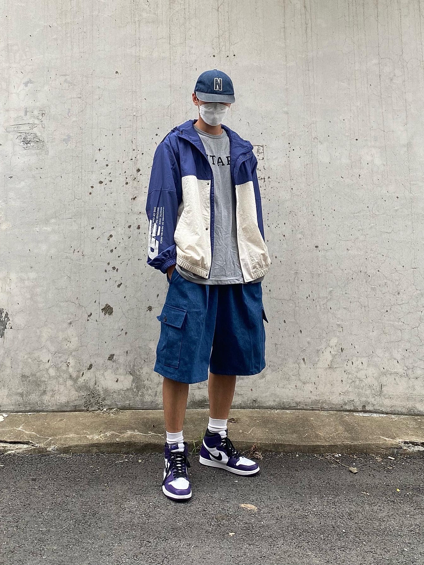 Jordan 1 Retro High OG Court Purple 2020 착용 스타일 - 3