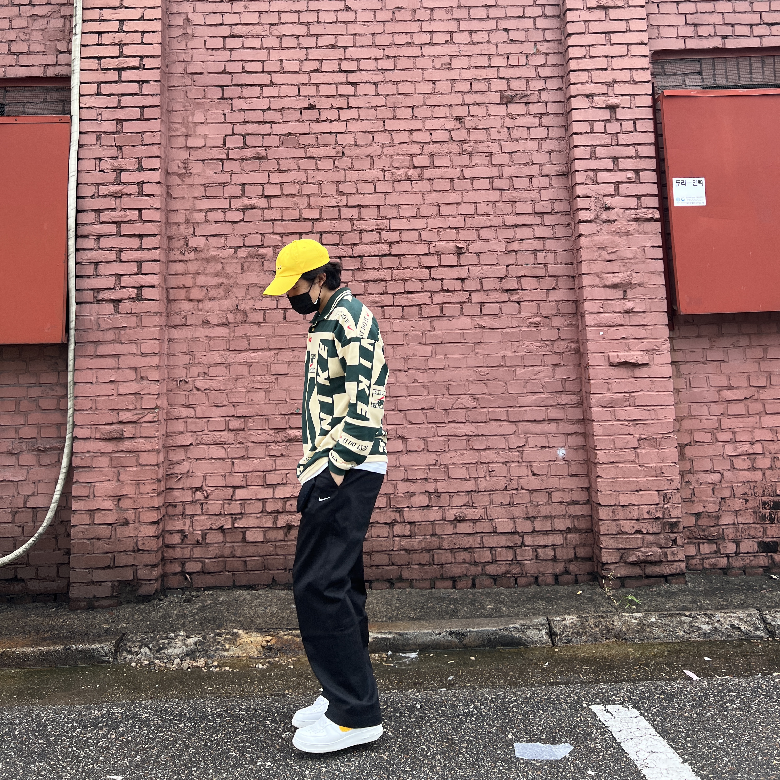 Nike x Cactus Plant Flea Market Long Sleeve Polo Natural - Asia, Nike Air Force 1 Low Swoosh Pack All-Star 2018 White 착용 스타일