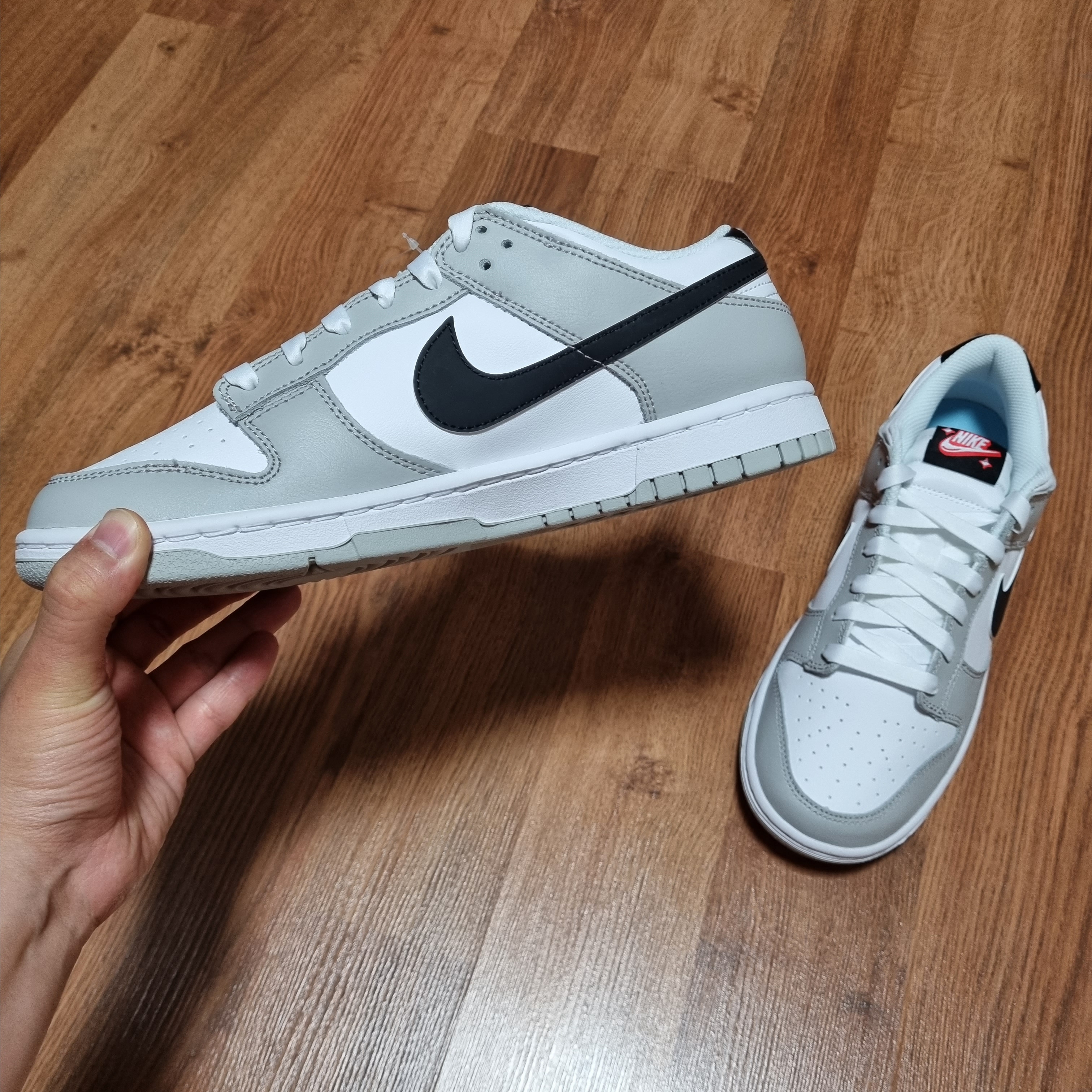 Nike Dunk Low Retro SE Jackpot Grey Fog 착용 스타일 - 1