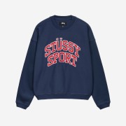Stussy Relaxed Oversized Crew Navy