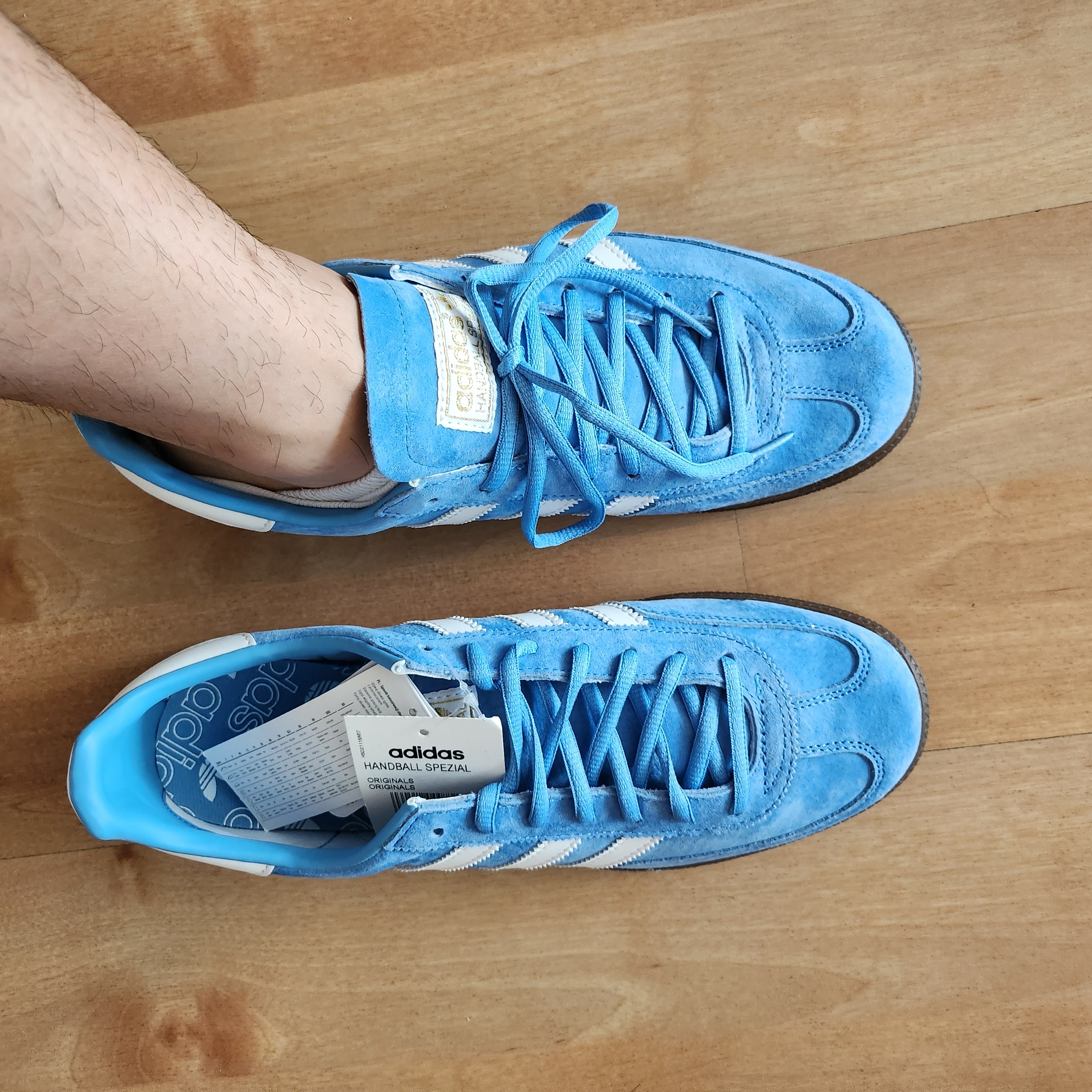 Adidas Spezial Handball Light Blue 착용 스타일 - 1