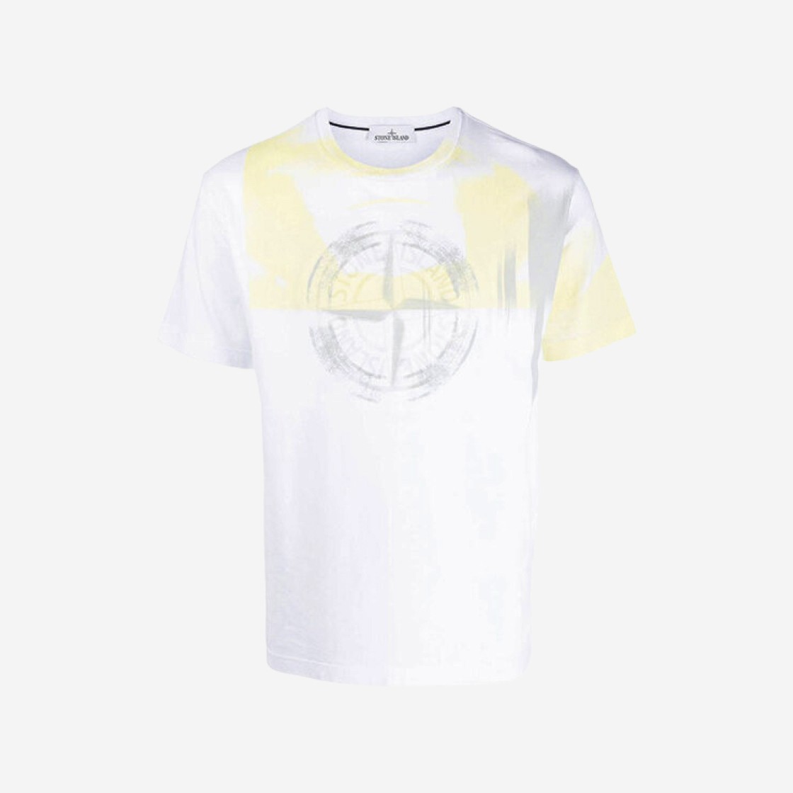 Stone Island 2NS88 Motion Saturation Two Garment Dyed T-Shirt White - 22FW 상세 이미지 1