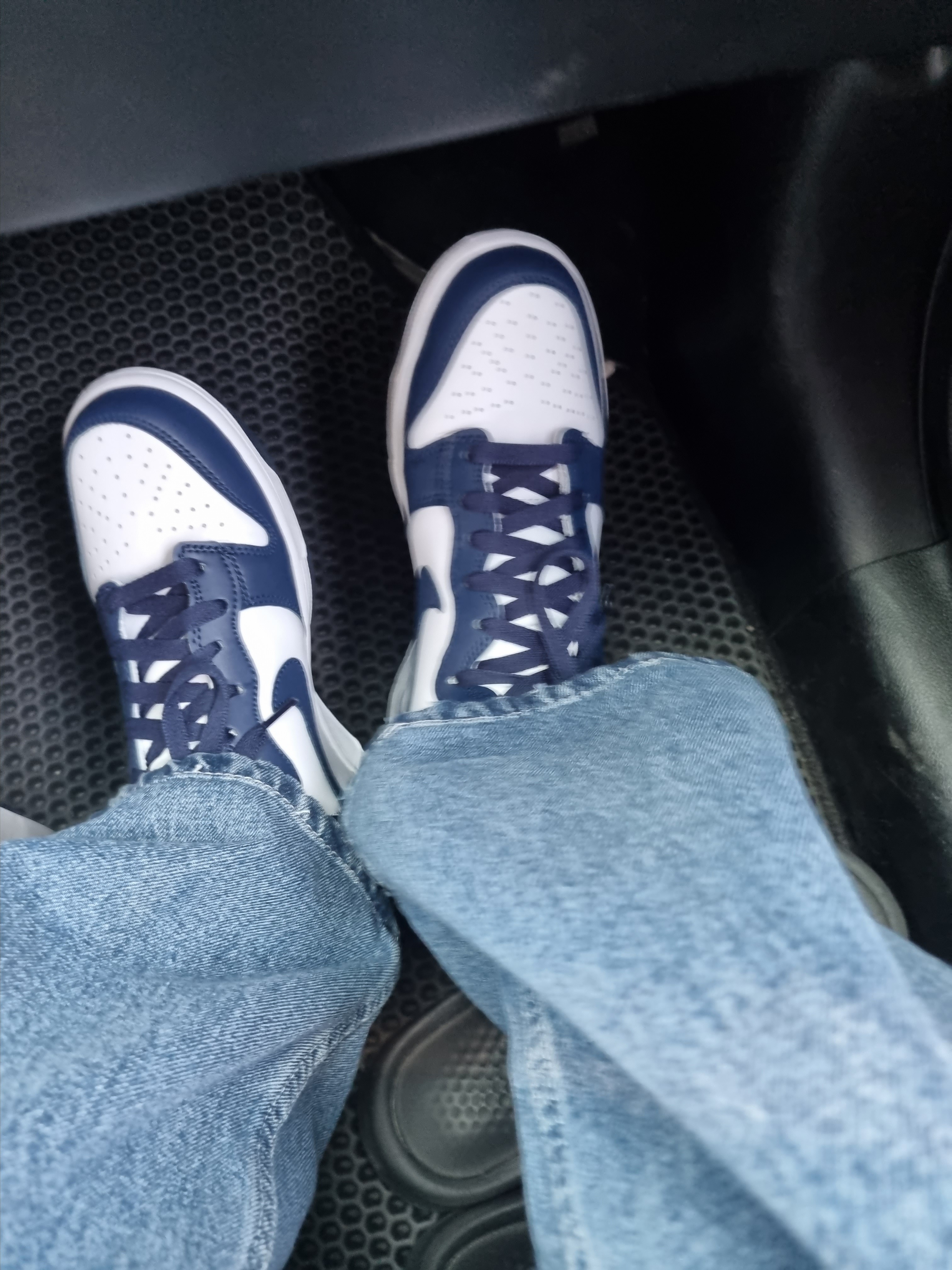(GS) Nike Dunk High Championship Navy 착용 스타일 - 2