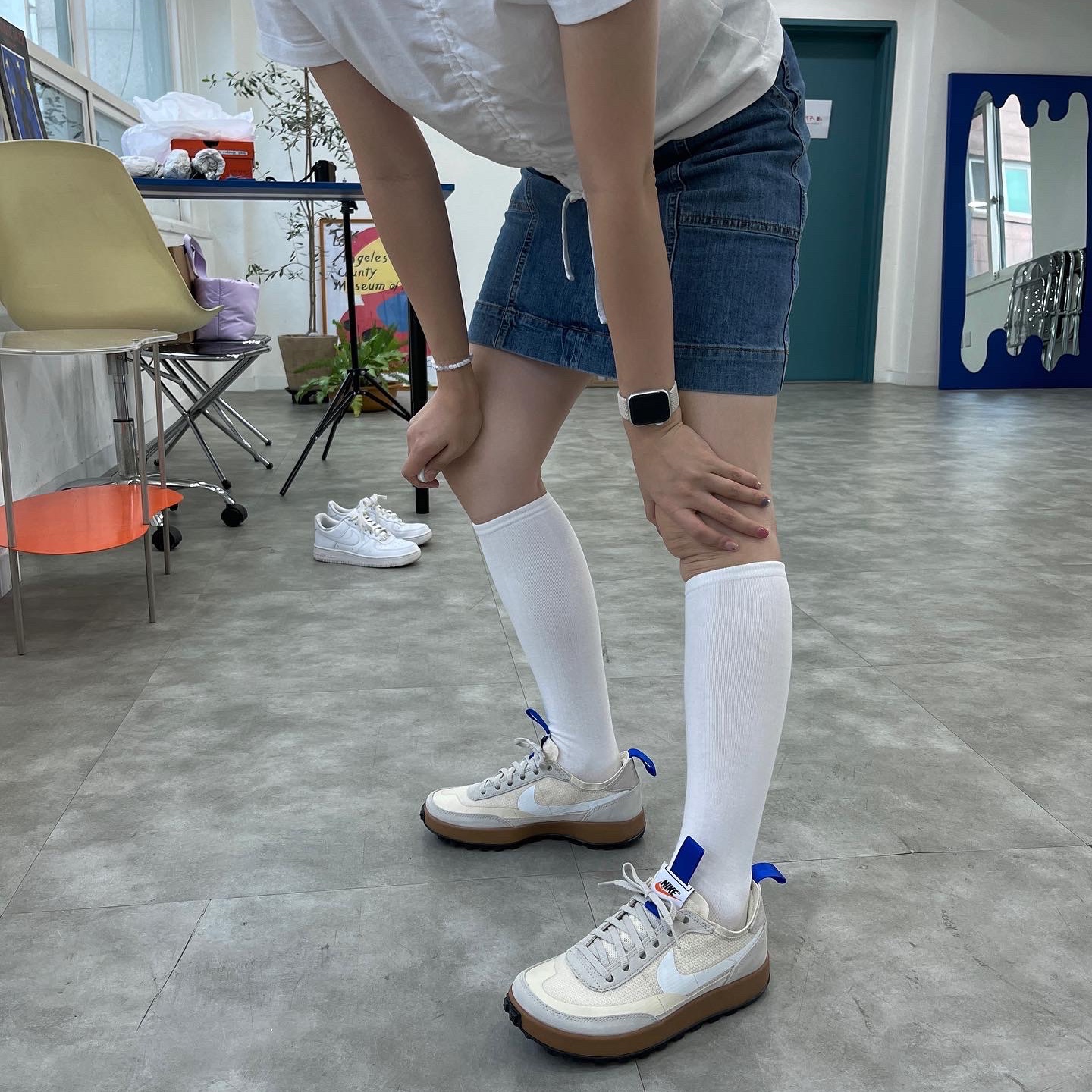 Nike x Tom Sachs General Purpose Shoe Light Cream 착용 스타일 - 2