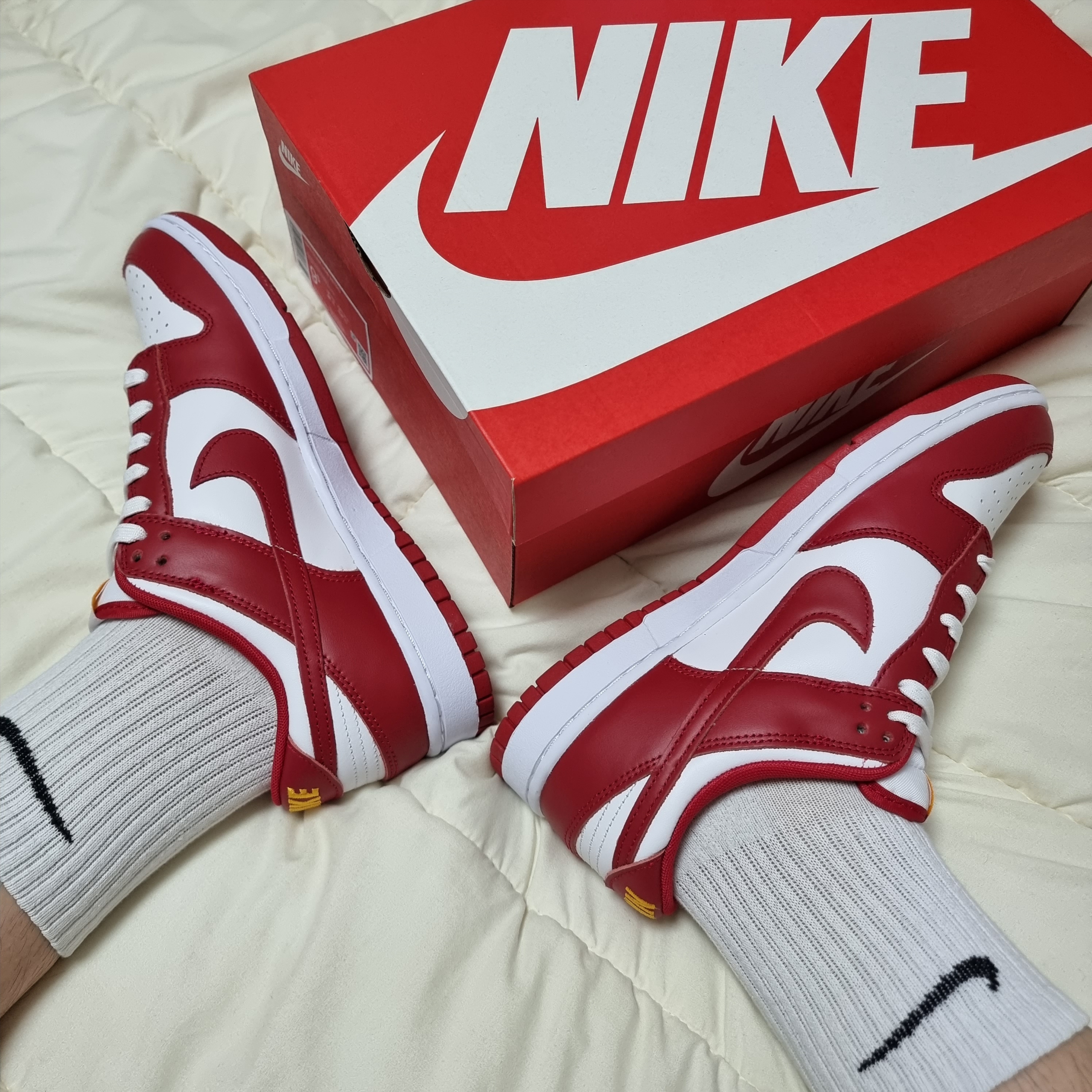Nike Dunk Low Retro Gym Red 착용 스타일