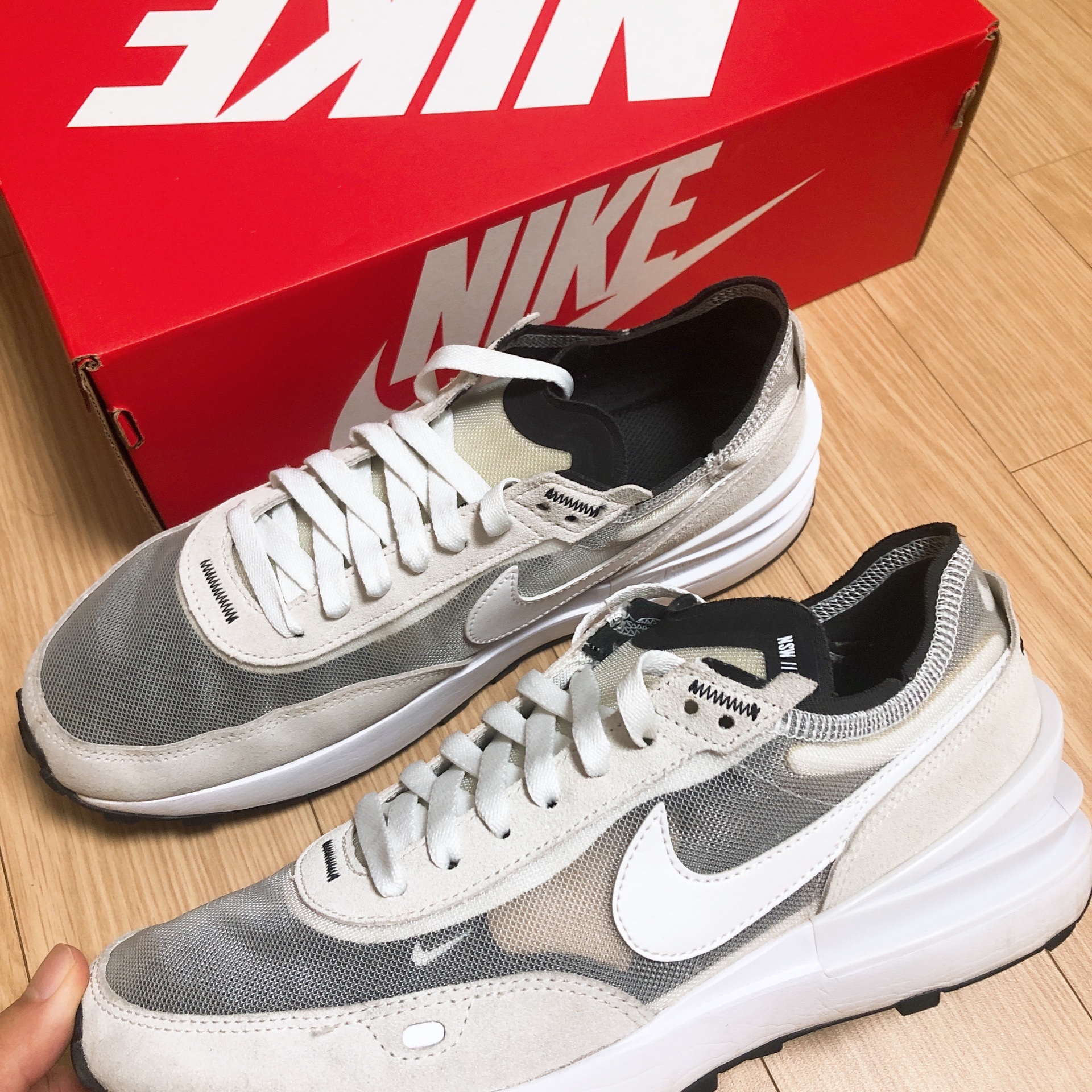 Nike Waffle One Infinite Lilac 착용 스타일