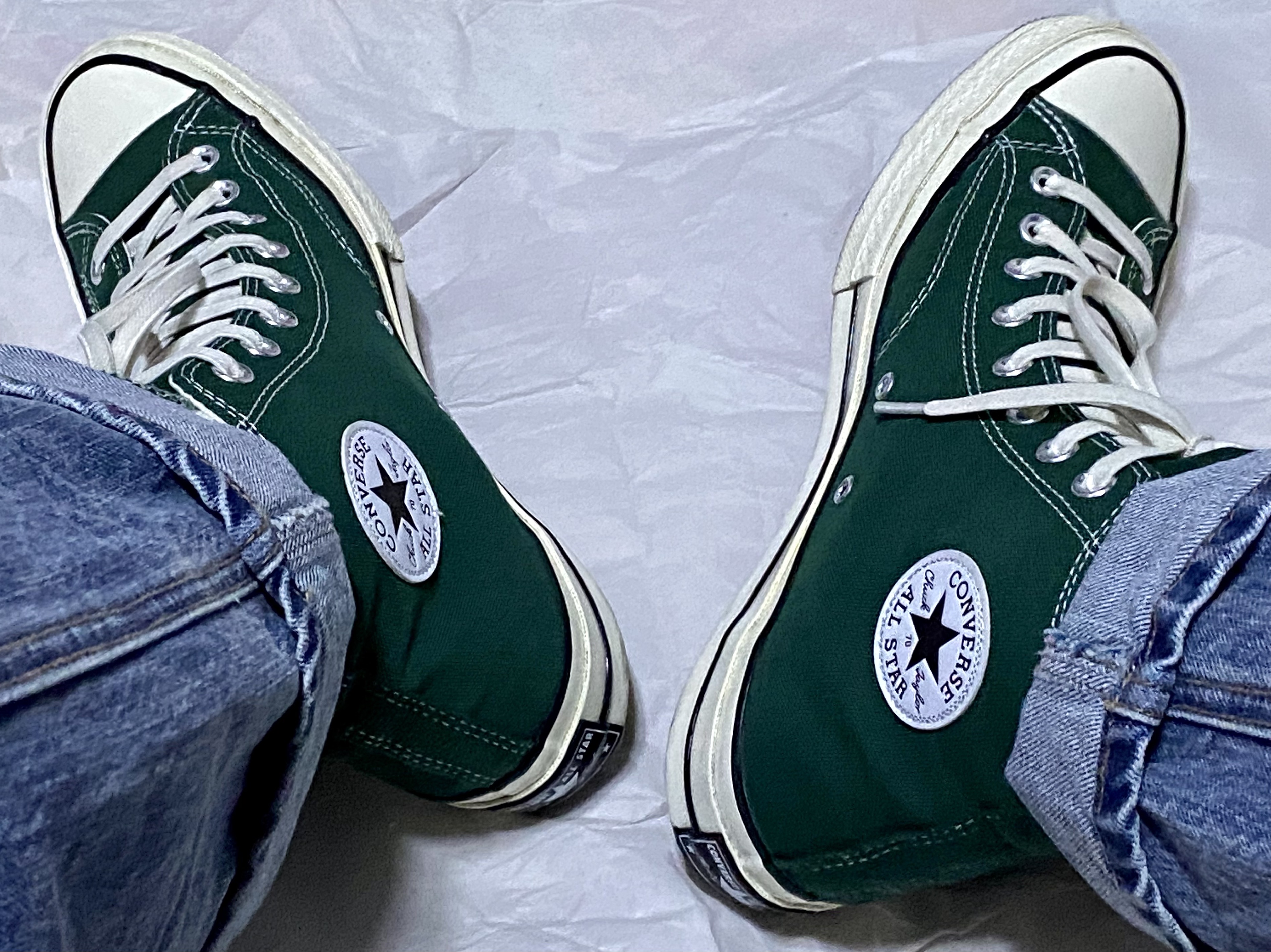 Converse Chuck 70 High Midnight Clover 착용 스타일 - 2