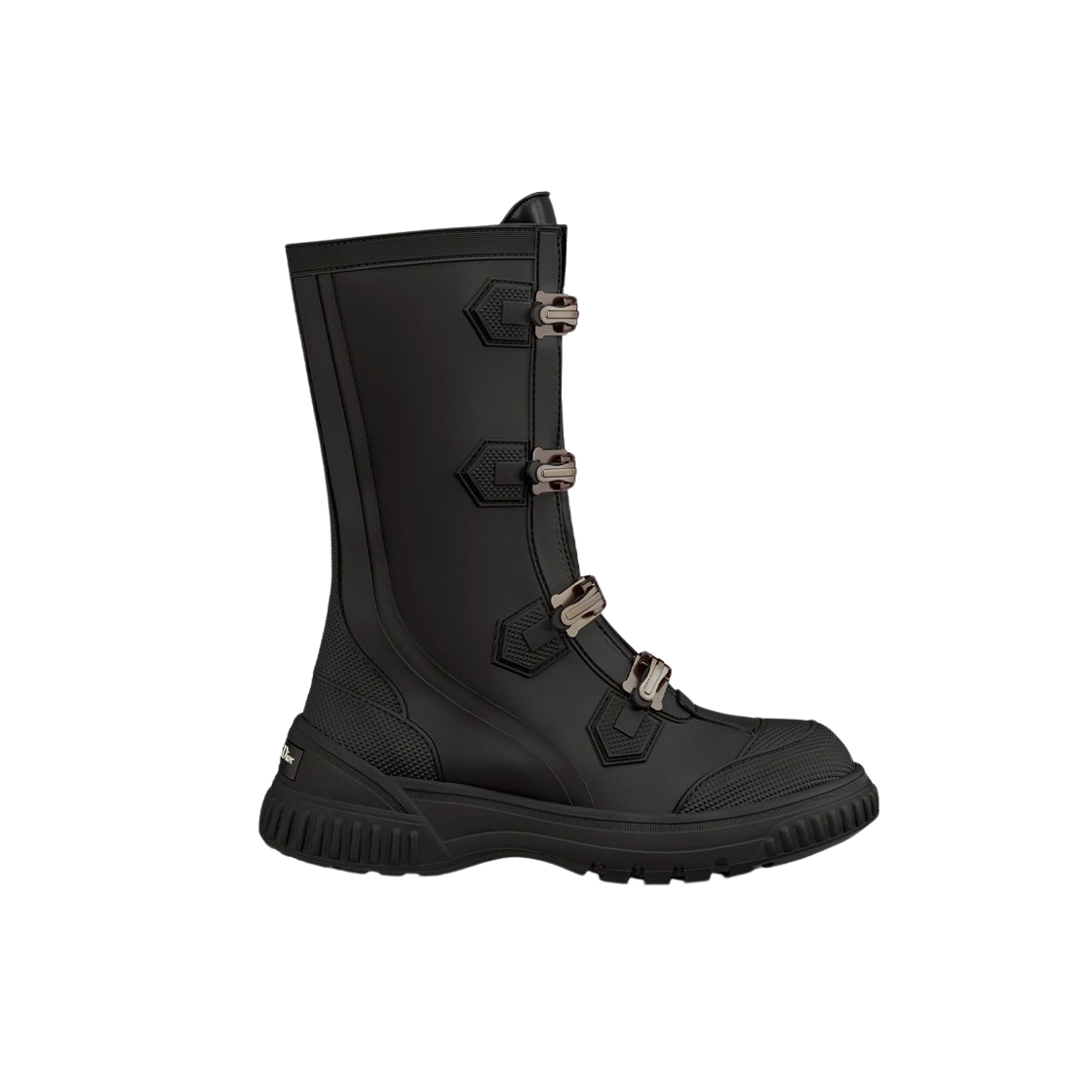 (W) 디올 그라운드 앵클 부츠 블랙 러버 & 네오프렌((W) Dior Ground Ankle Boot Black Rubber & Neoprene) - 1