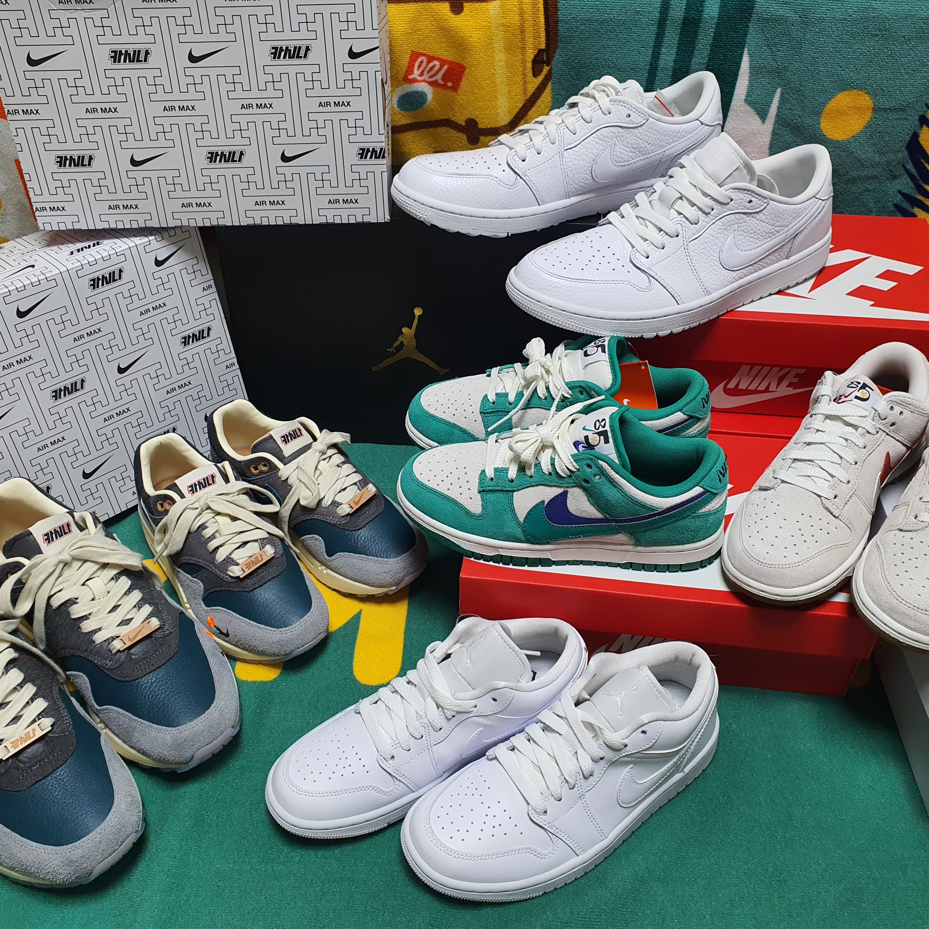 Nike x Kasina Air Max 1 SP Won-Ang Particle Grey, Nike x Kasina Air Max 1 SP Won-Ang Particle Grey (With Special Gift) 착용 스타일 - 2